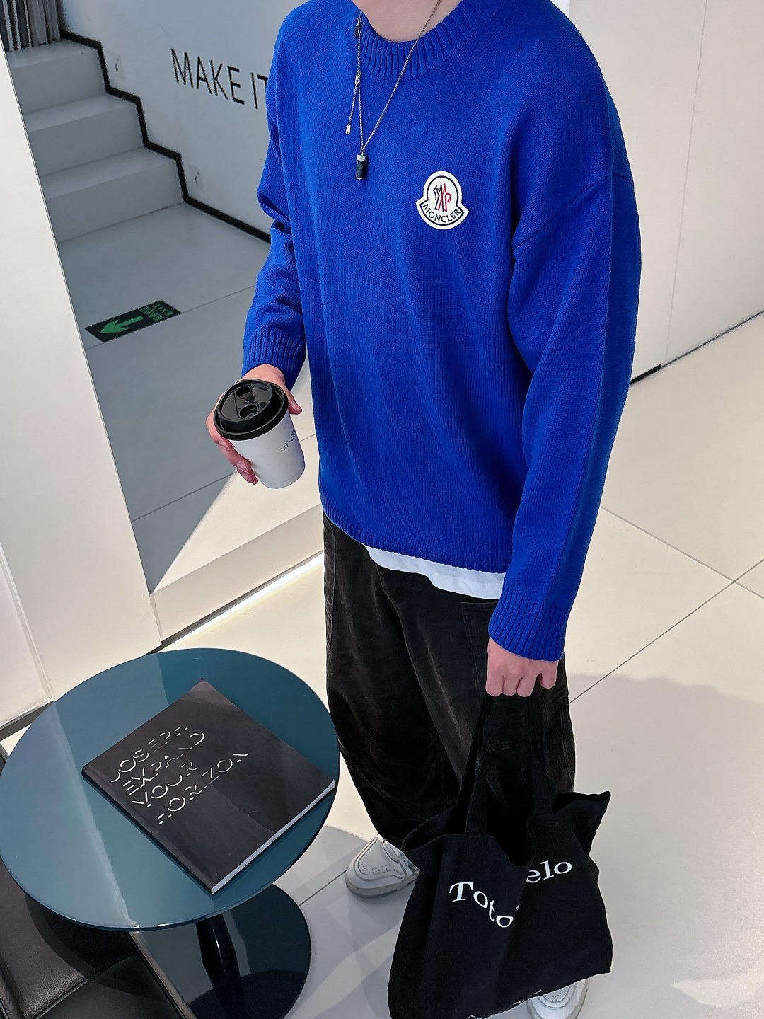 蒙口 💥独家专供新品时尚休闲毛衣 进口原版科技面料，柔软舒适，上身舒适透气，亲肤不扎人，独特混搭设计风格