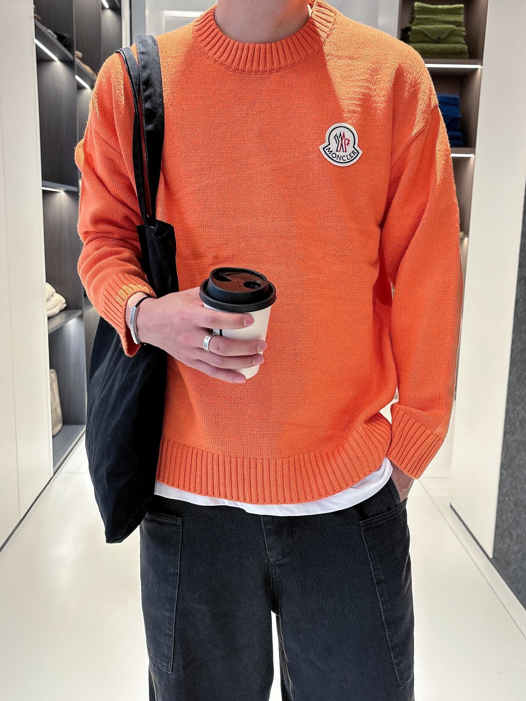 蒙口 💥独家专供新品时尚休闲毛衣 进口原版科技面料，柔软舒适，上身舒适透气，亲肤不扎人，独特混搭设计风格