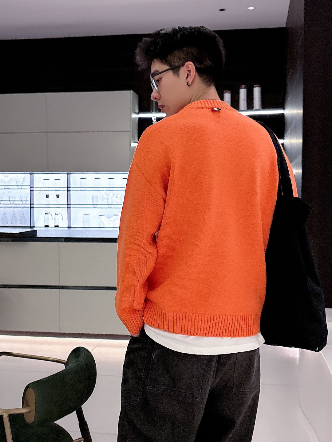 蒙口 💥独家专供新品时尚休闲毛衣 进口原版科技面料，柔软舒适，上身舒适透气，亲肤不扎人，独特混搭设计风格