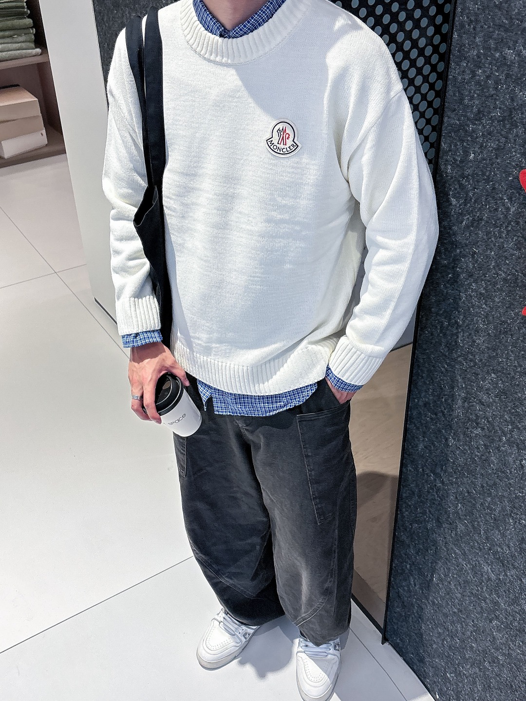 蒙口 💥独家专供新品时尚休闲毛衣 进口原版科技面料，柔软舒适，上身舒适透气，亲肤不扎人，独特混搭设计风格