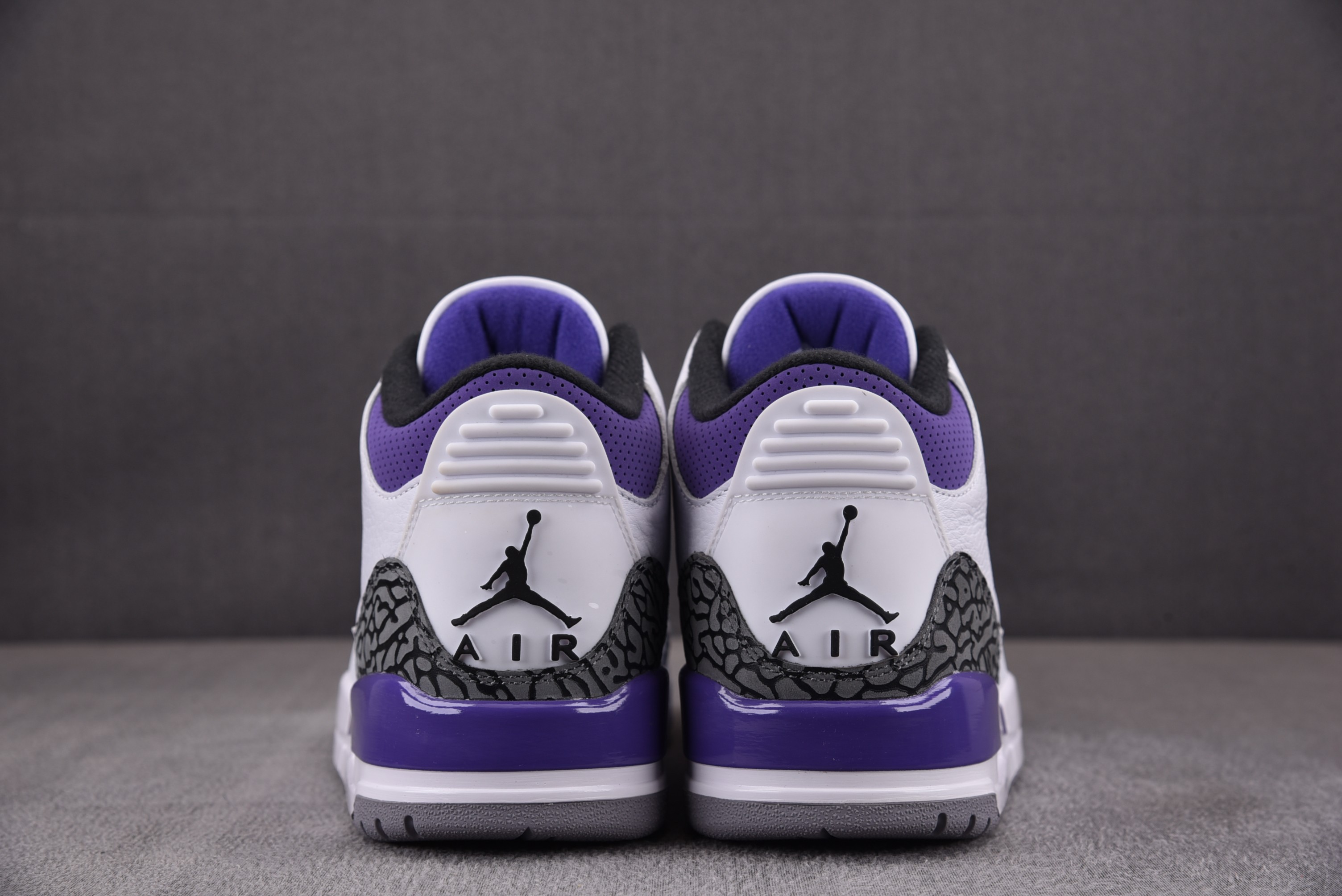 AJ3白紫鞋码36-48.5总裁R版出品-AirJordan3Retro“DarkIris”白紫CT85