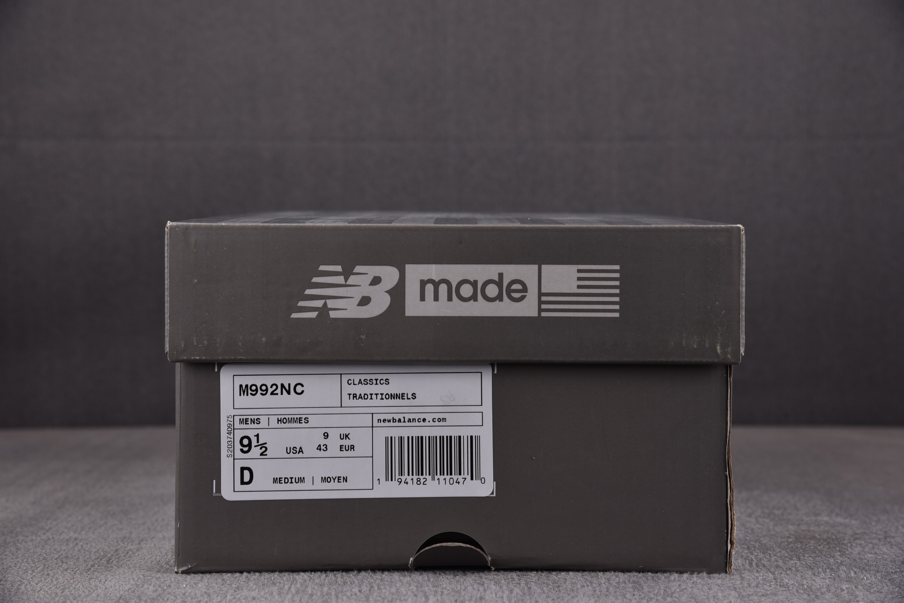 NB992尺码:36-46总裁R版出品-NewBalanceNB992灰白M992NCYZ004