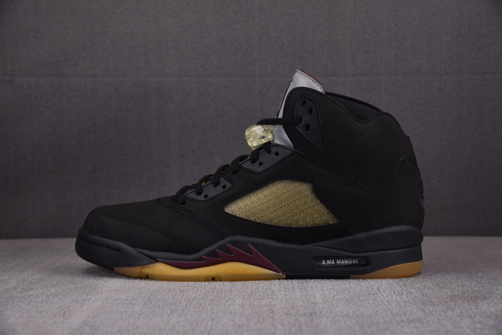 AJ5黑色尺码:40.5-47.5总裁R版出品-AMaManiérexAirJordan5“Black”