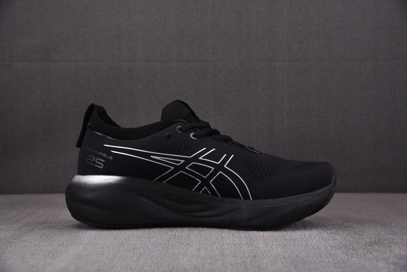 Asics尺码:36-44总裁R版出品-AsicsGEL-Nimbus25Platinum黑银蓝1011