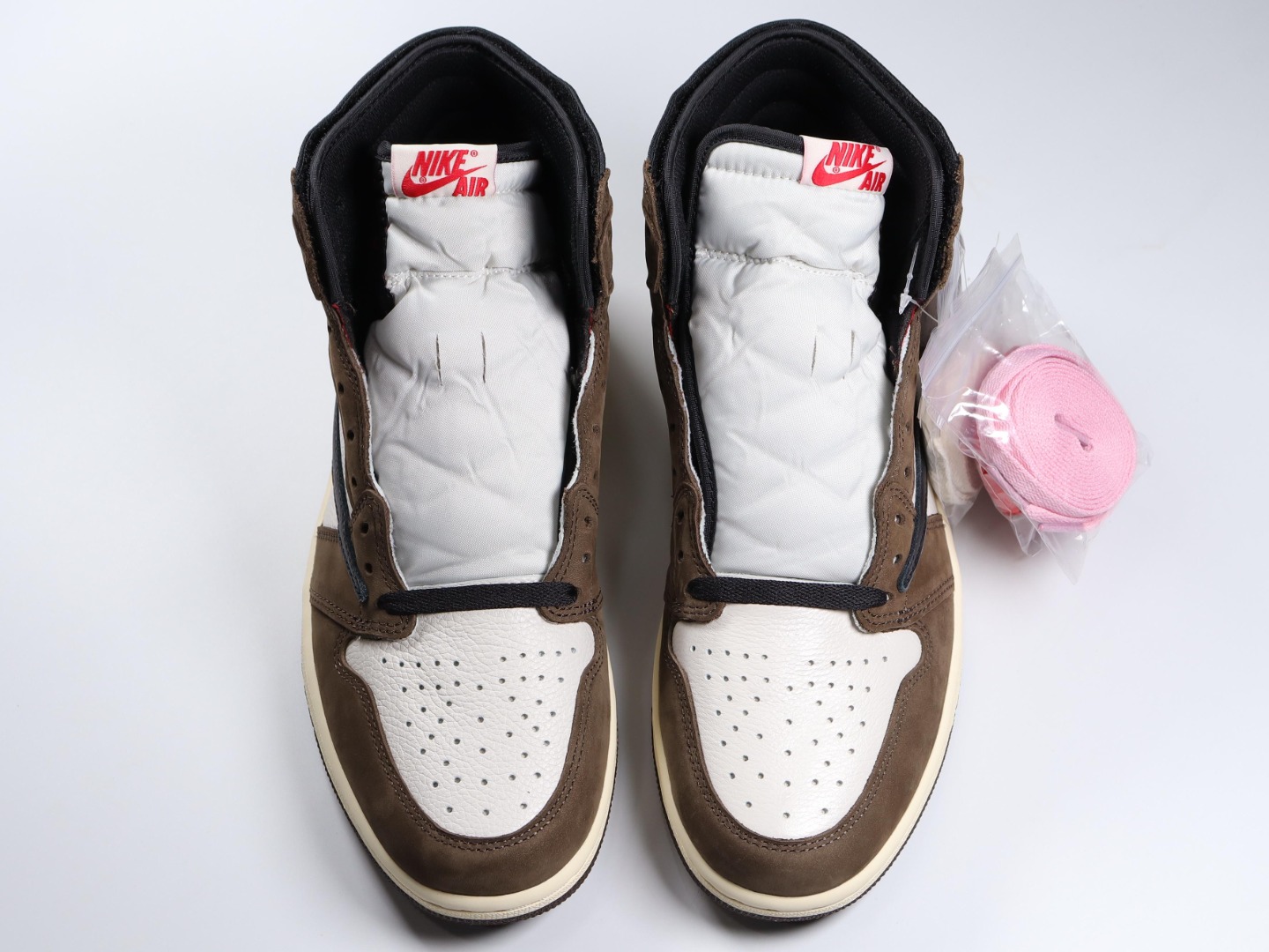 AJ1高帮倒钩鬼脸尺码40-47.5总裁R版出品-AirJordan1TravisScottAJ1TS深