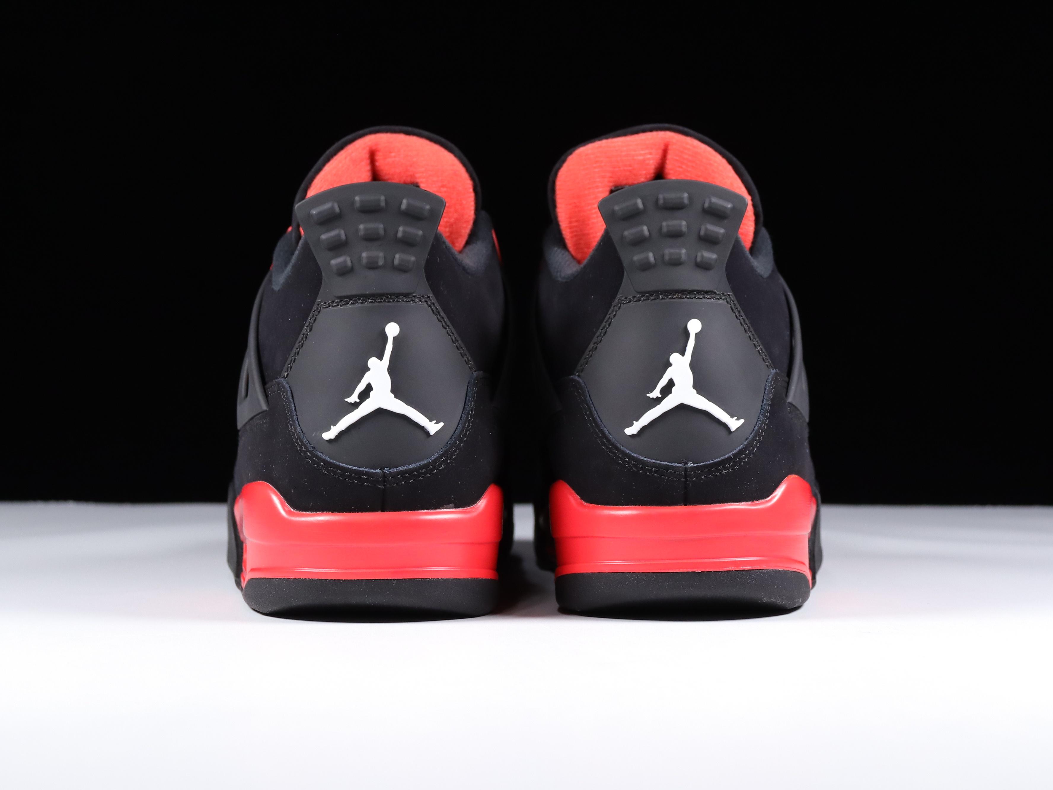 AJ4黑红尺码40.5-47.5总裁R版出品-AirJordan4“RedThunder”红雷神CT85