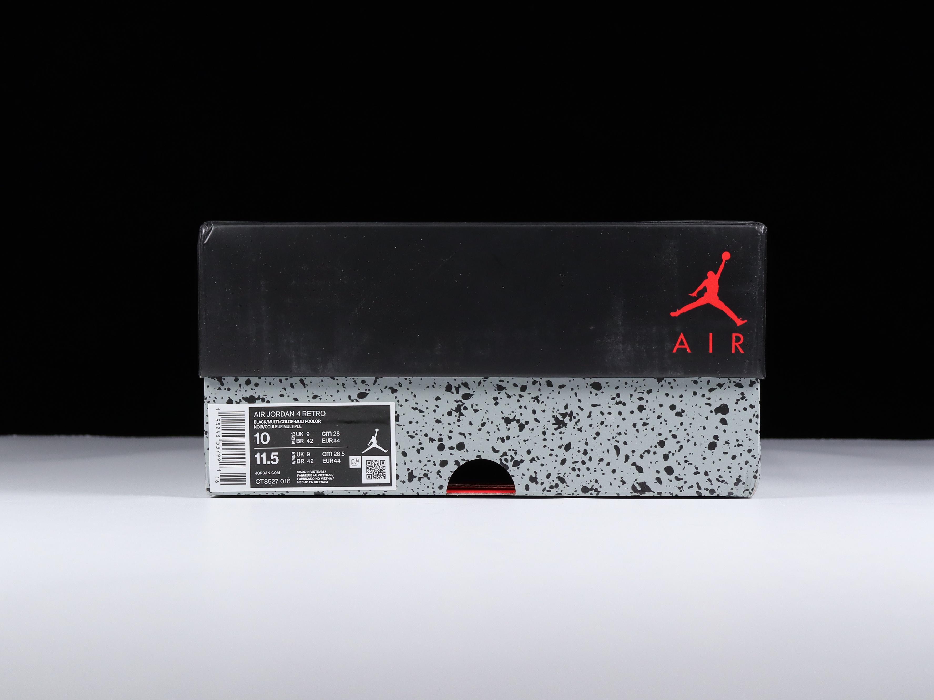 AJ4黑红尺码40.5-47.5总裁R版出品-AirJordan4“RedThunder”红雷神CT85