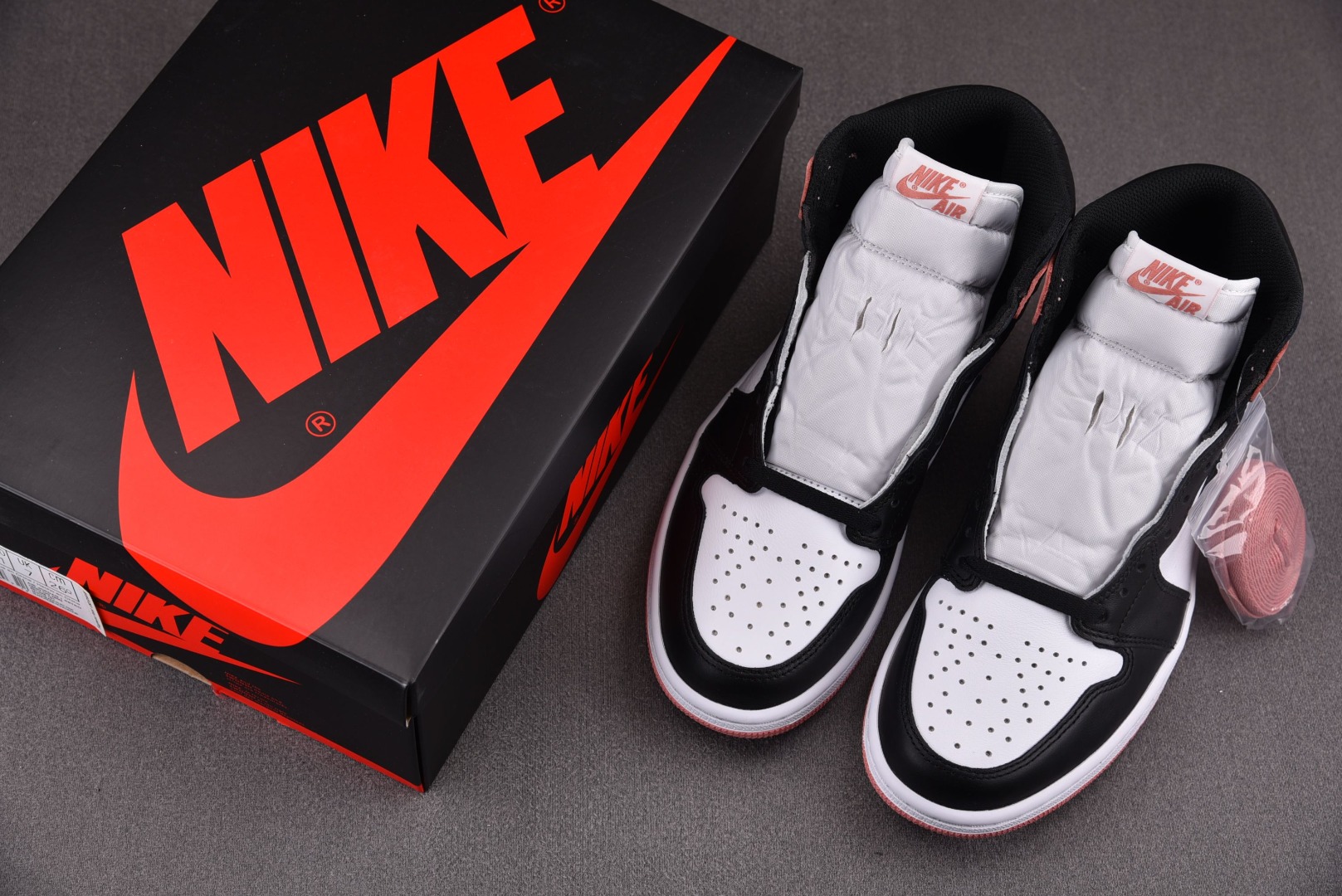 AJ1粉色 尺码:40-47.5纯原-Air Jordan 1 Retro High“Rust Pink