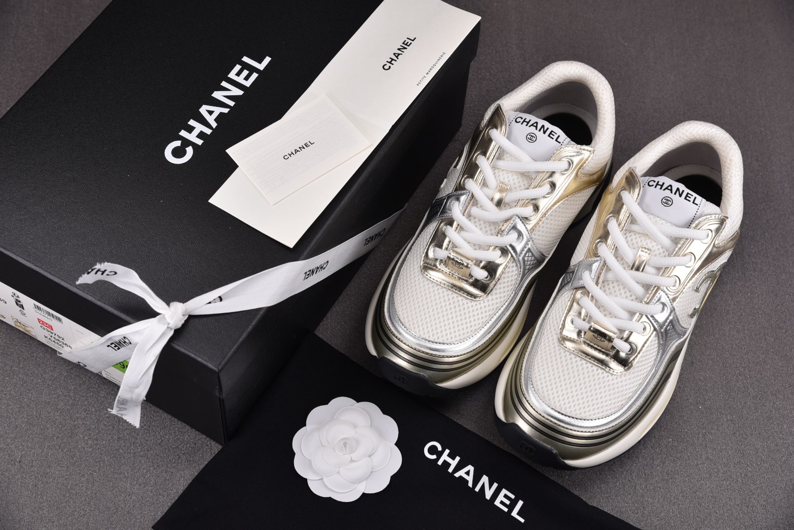 CHANEL尺码:35-40总裁R版出品-CHANEL香奈儿金角大王金色