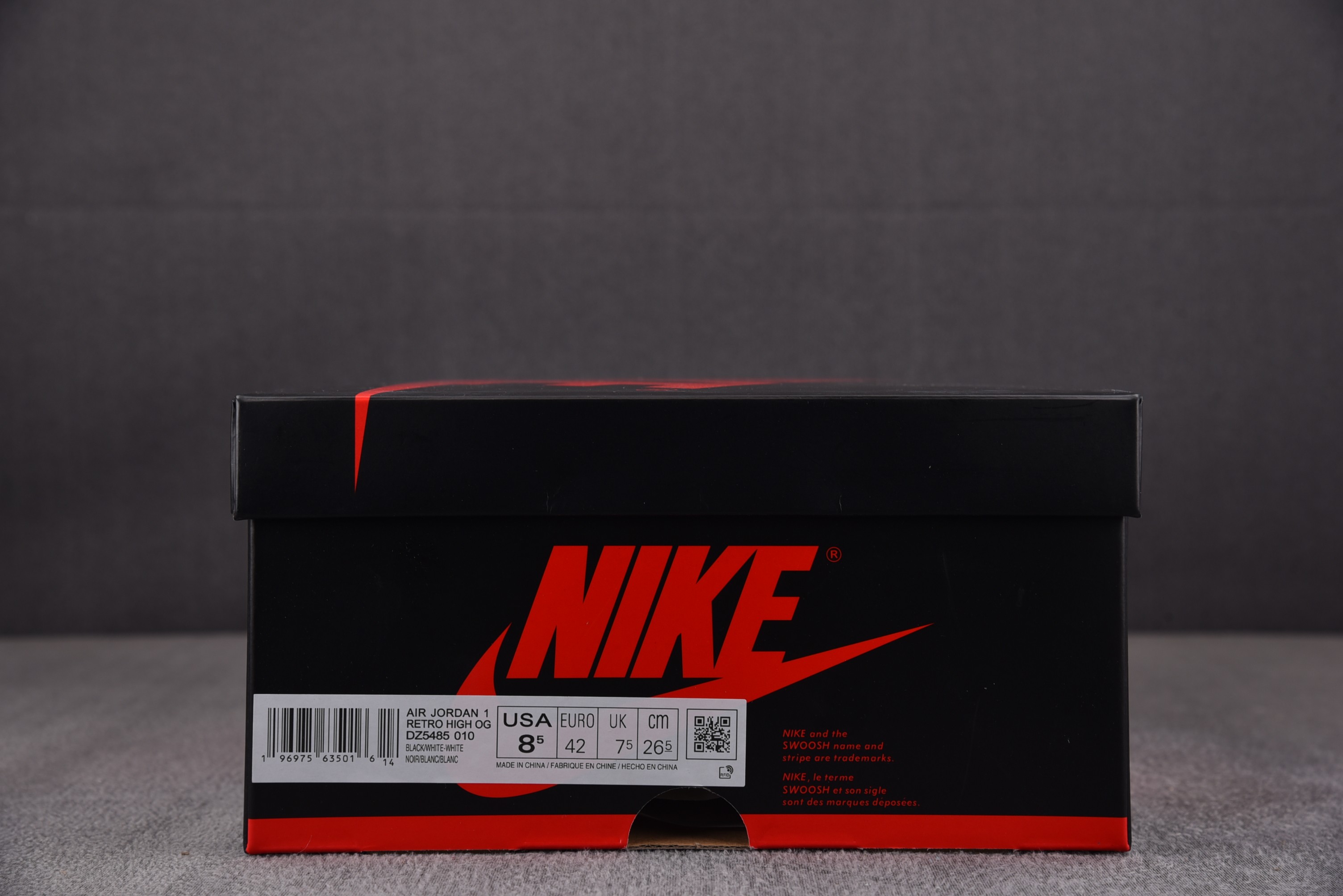 AJ1反转白黑尺码:40-47.5总裁R版出品-AirJordan1HighOG“ReversePand