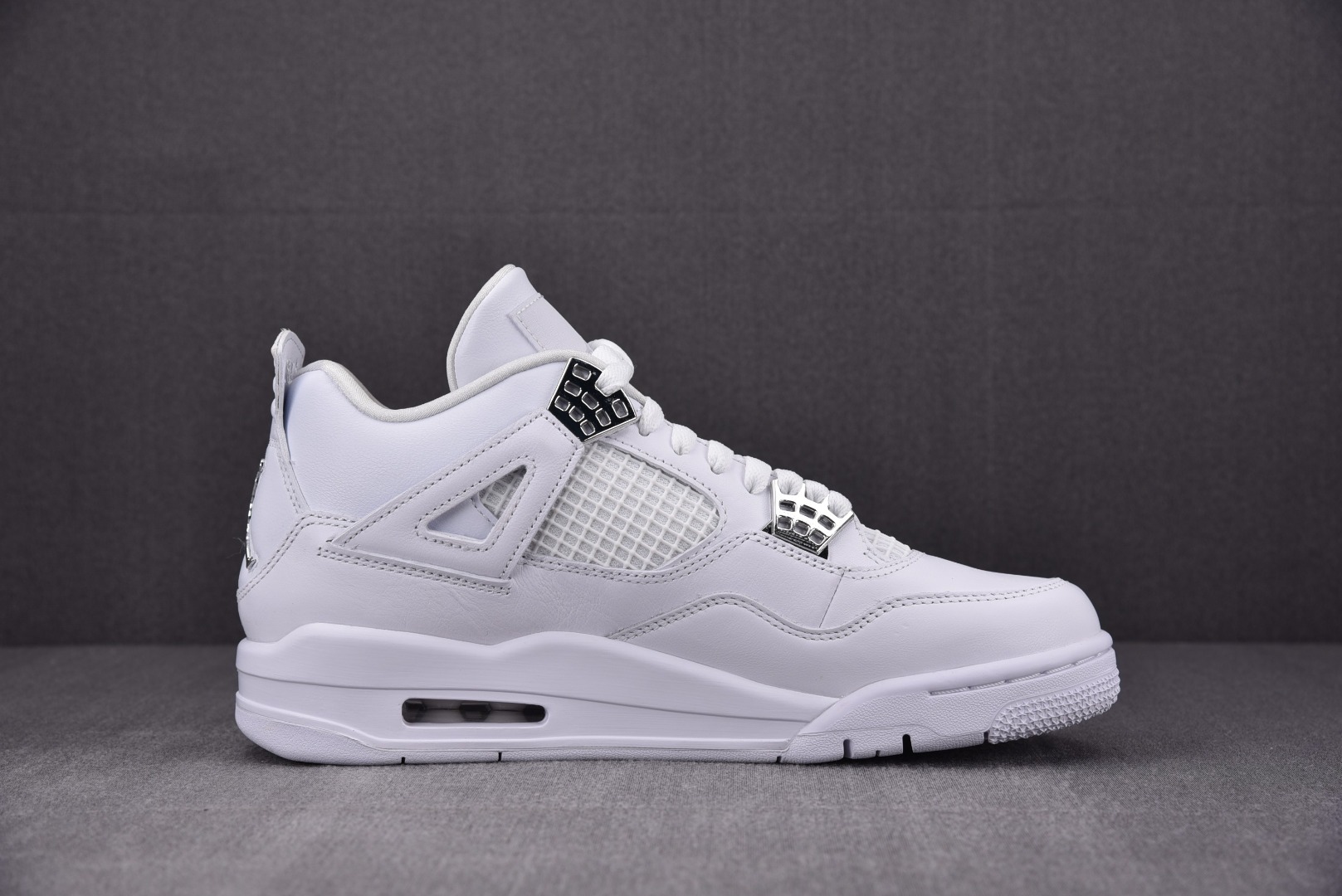 AJ4白猫尺码40-48.5总裁R版出品-顶级TOP-AirJordan4RetroPureMoney白