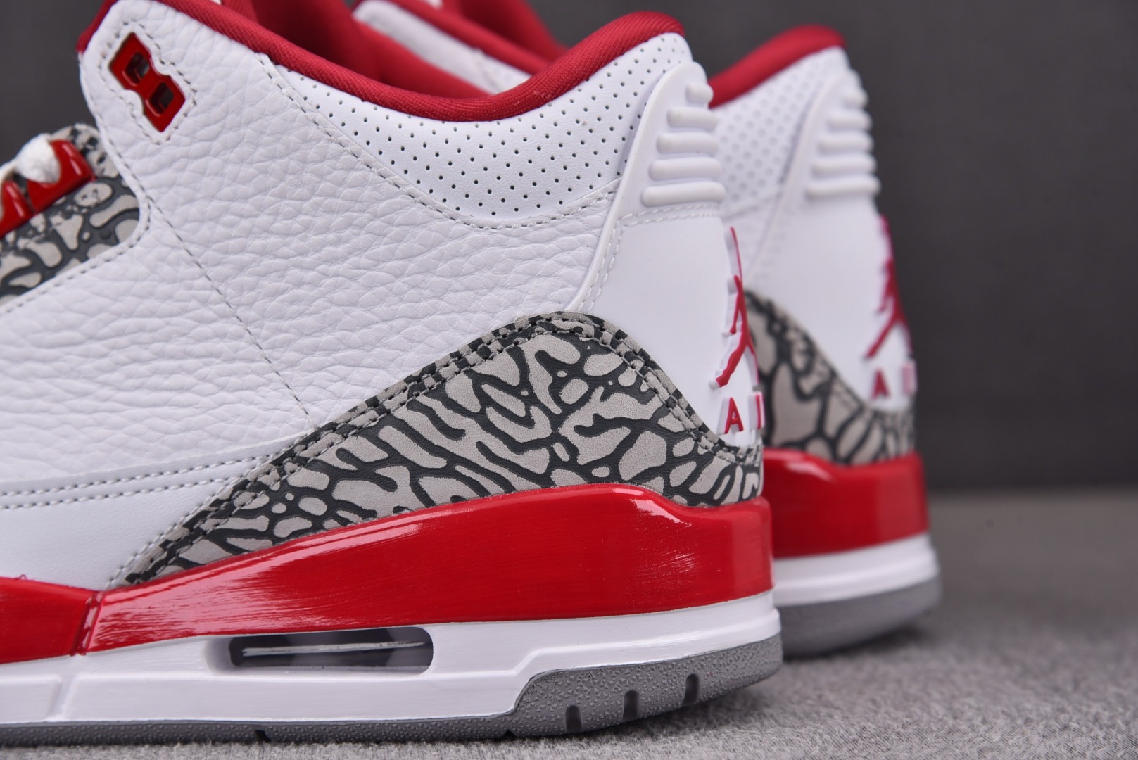 AJ3红雀尺码36-48.5总裁R版出品-AirJordan3RetroCardinalRed白酒红红雀