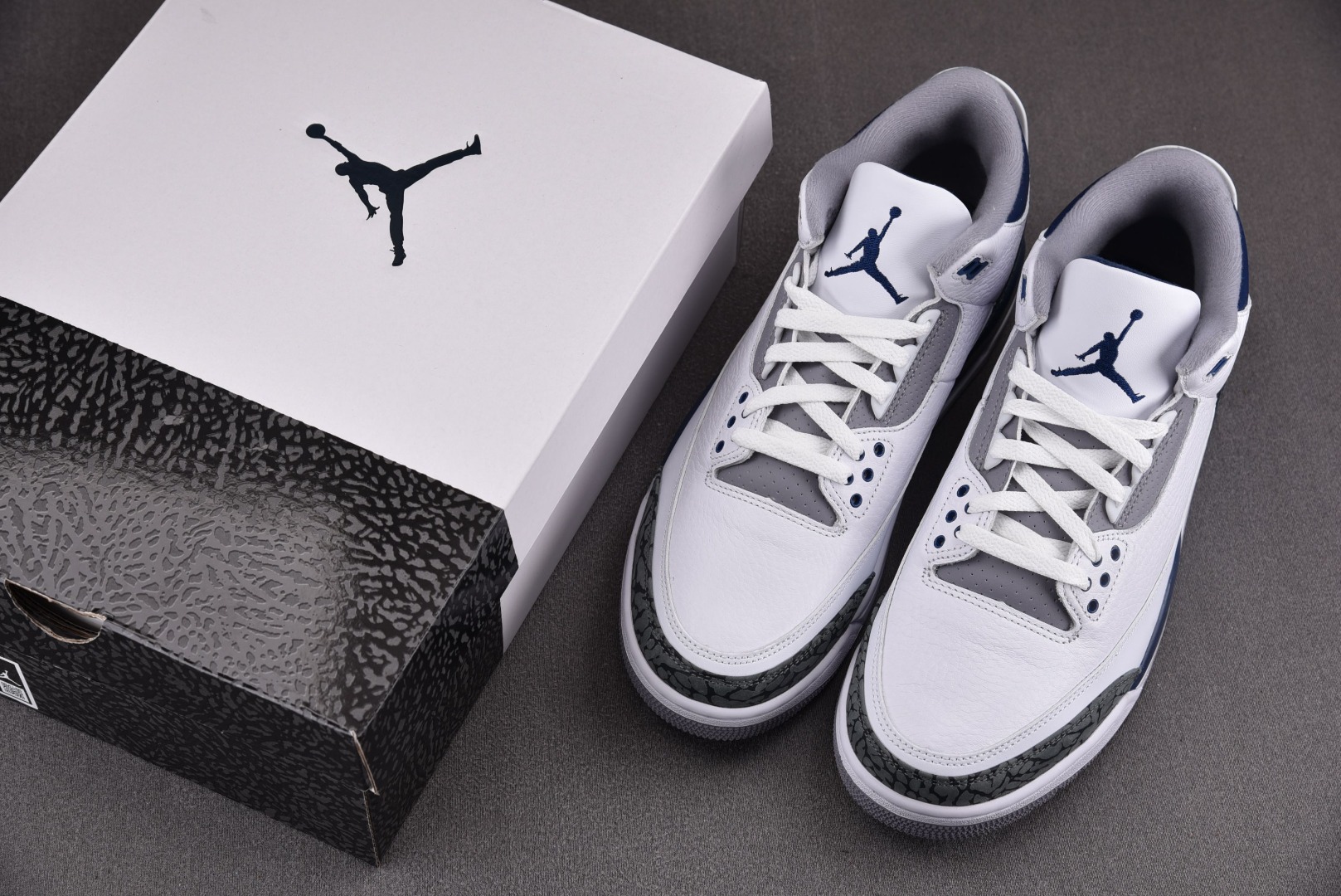 AJ3海军蓝尺码36-48.5总裁R版出品-AirJordan3MidnightNavy海军蓝CT853