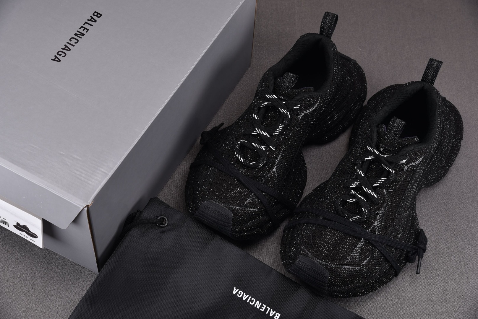 巴黎尺码:35-46偏大一码纯原-Balenciaga3XL巴黎世家老爹鞋黑色YZ001