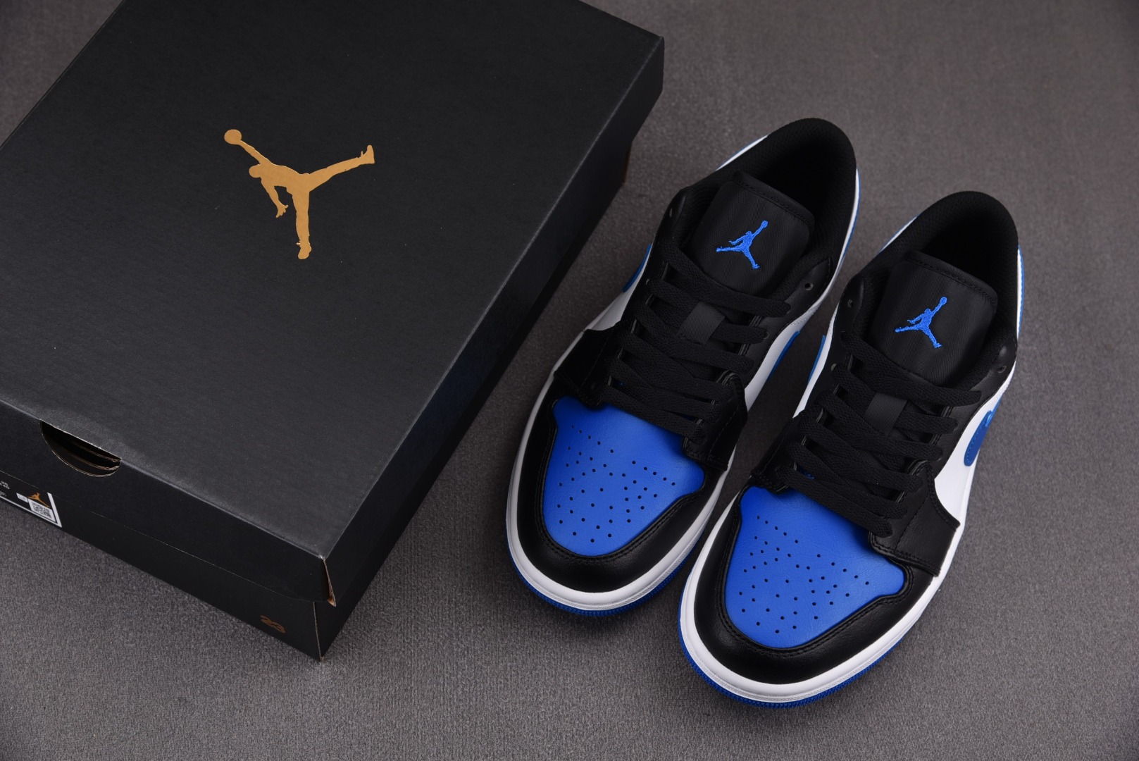 AJlow黑蓝尺码:35.5-46纯原-AirJordan1LowRoyalToe黑蓝553558-14