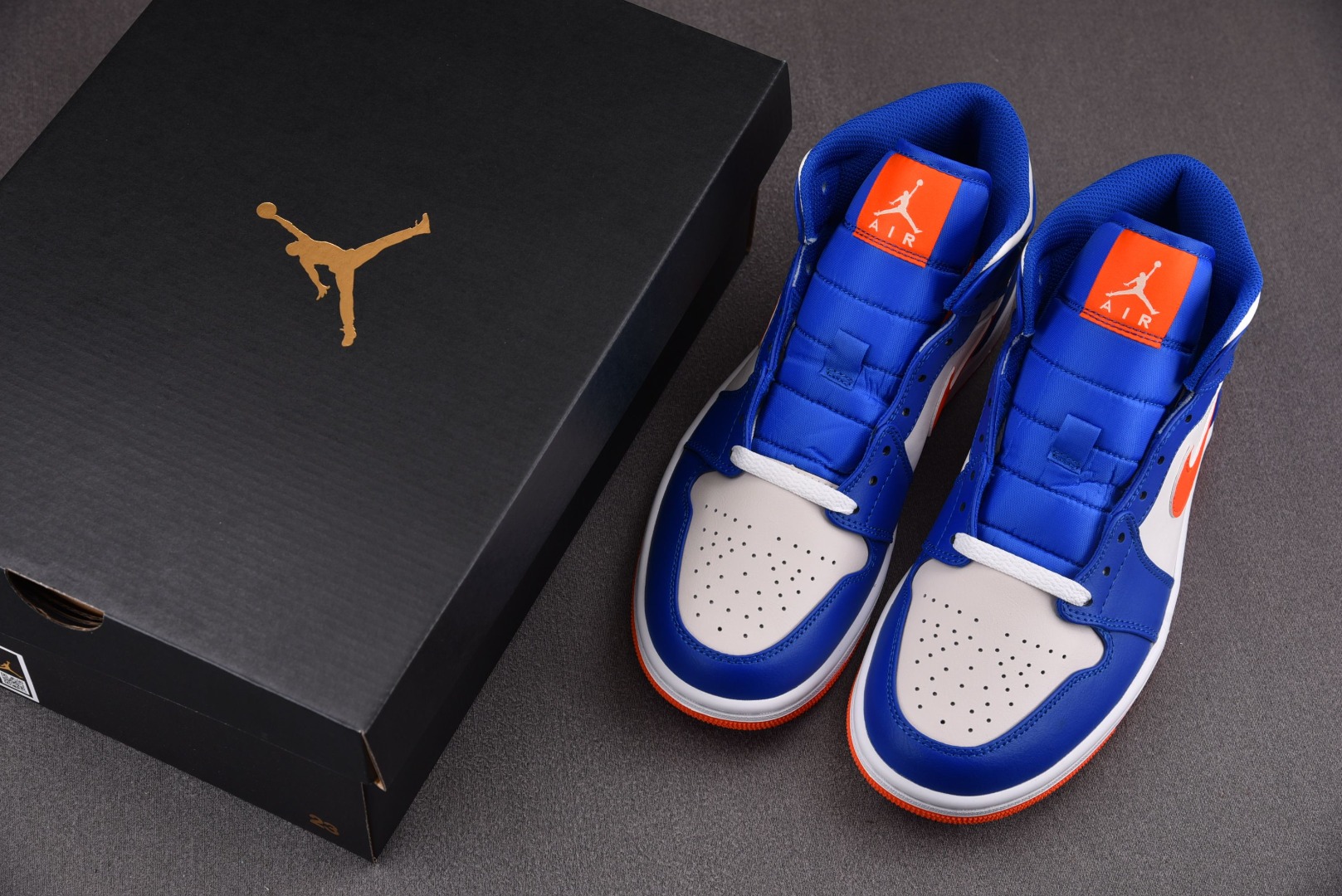 AJMid白蓝橙尺码:40-46纯原-AirJordan1Mid“Knicks”尼克斯白蓝橙FD1029