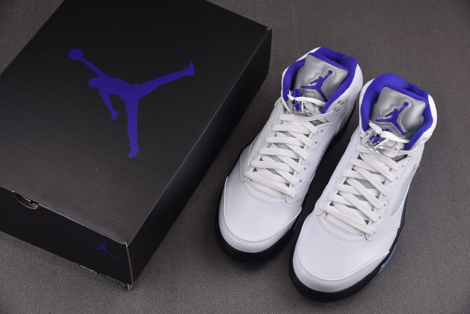 AJ5白紫尺码:40.5-47.5纯原-AirJordan5Retro“Concord”康扣白紫DD05