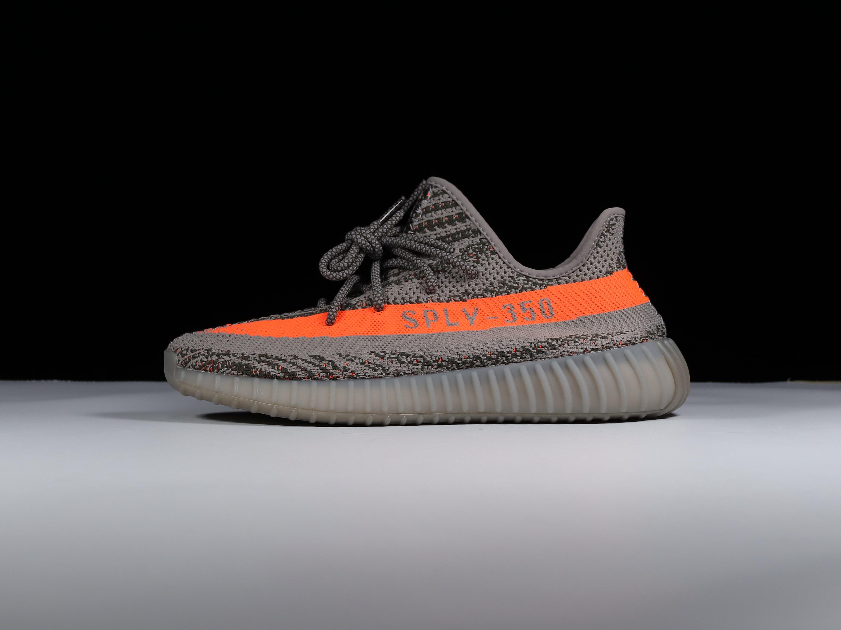 Yeezy老灰橙尺码36-48纯原-巴斯夫底-YeezyBoost350V2Beluga老灰橙BB182