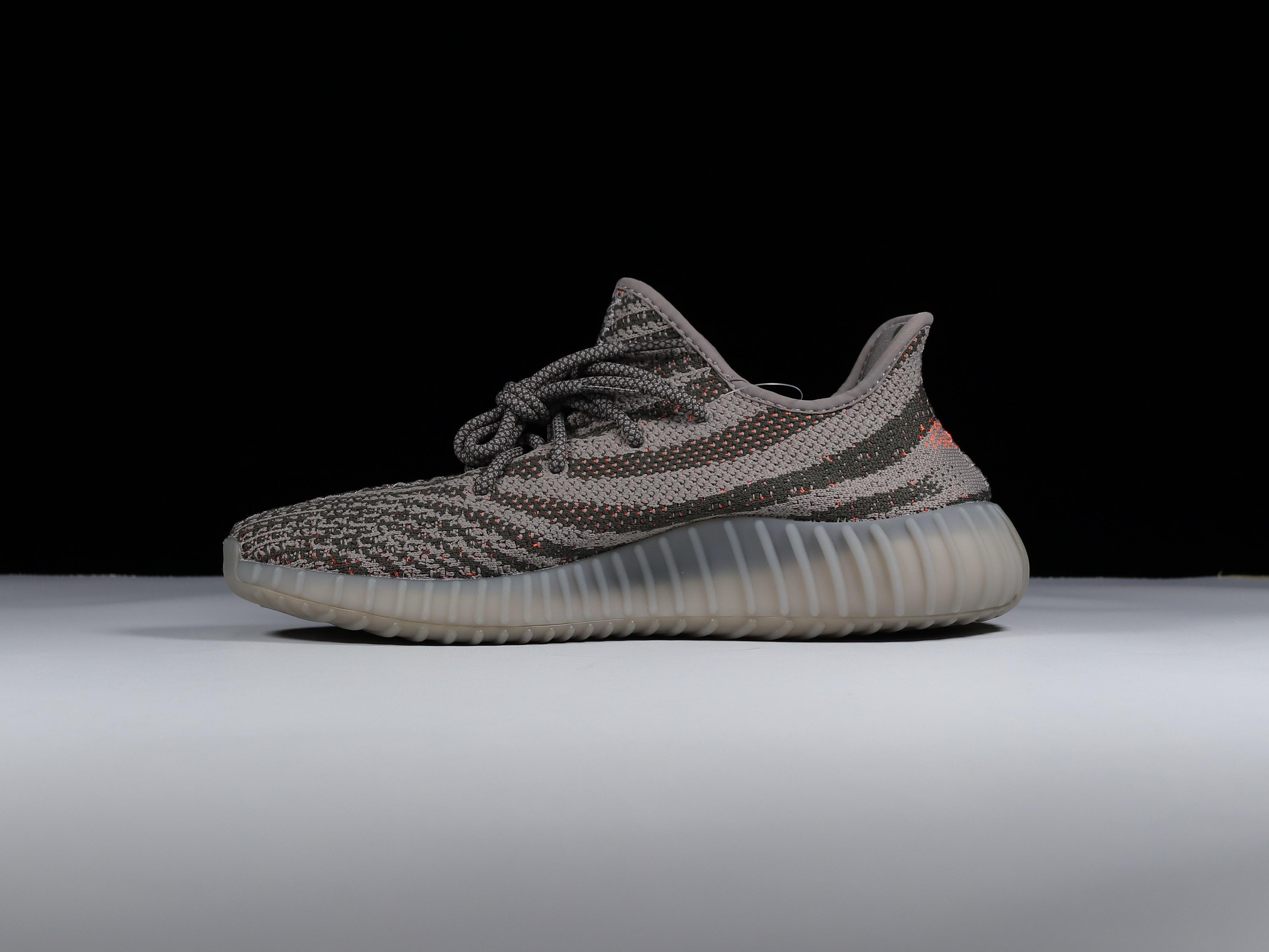 Yeezy老灰橙尺码36-48纯原-巴斯夫底-YeezyBoost350V2Beluga老灰橙BB182