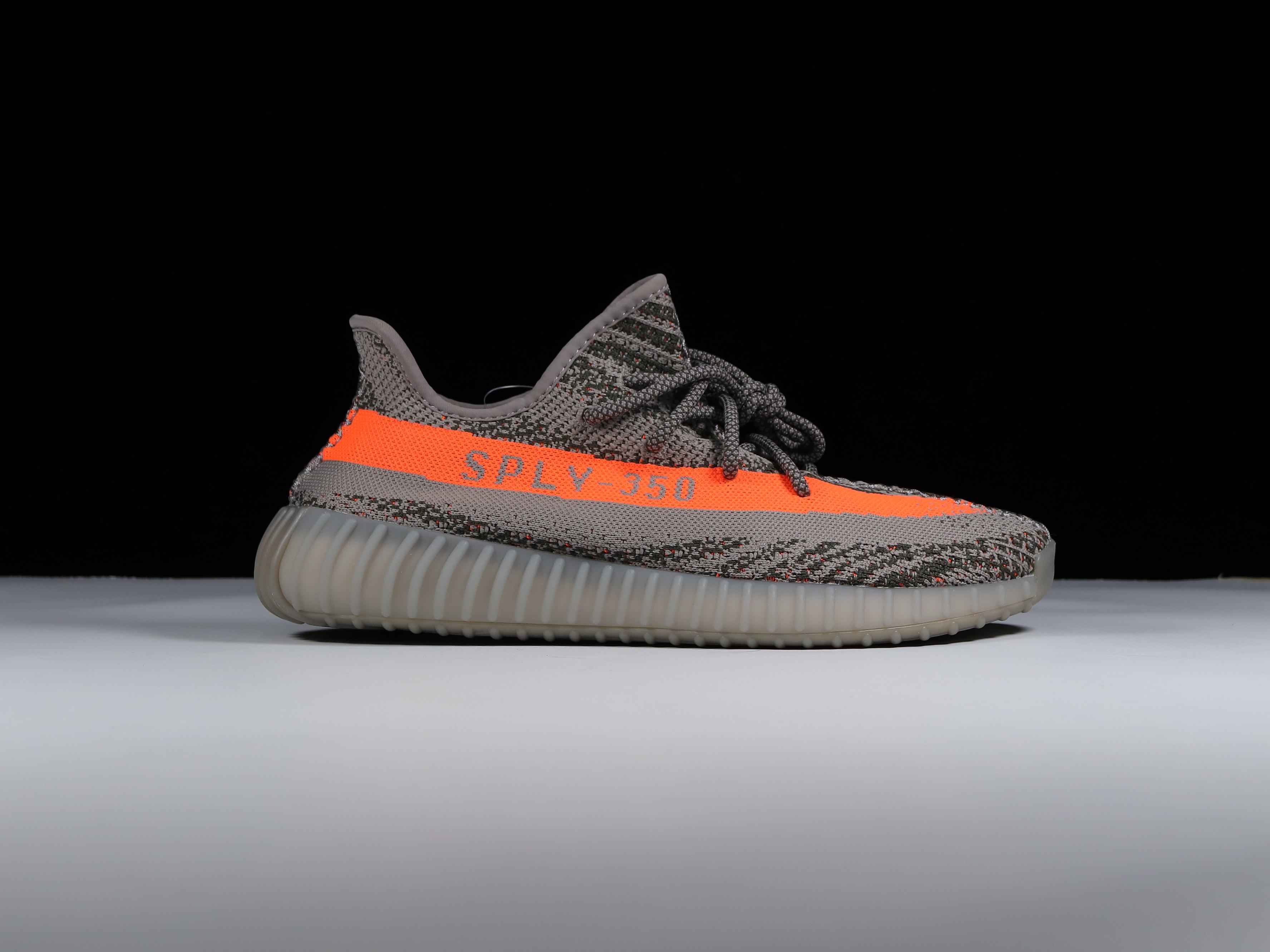 Yeezy老灰橙尺码36-48纯原-巴斯夫底-YeezyBoost350V2Beluga老灰橙BB182