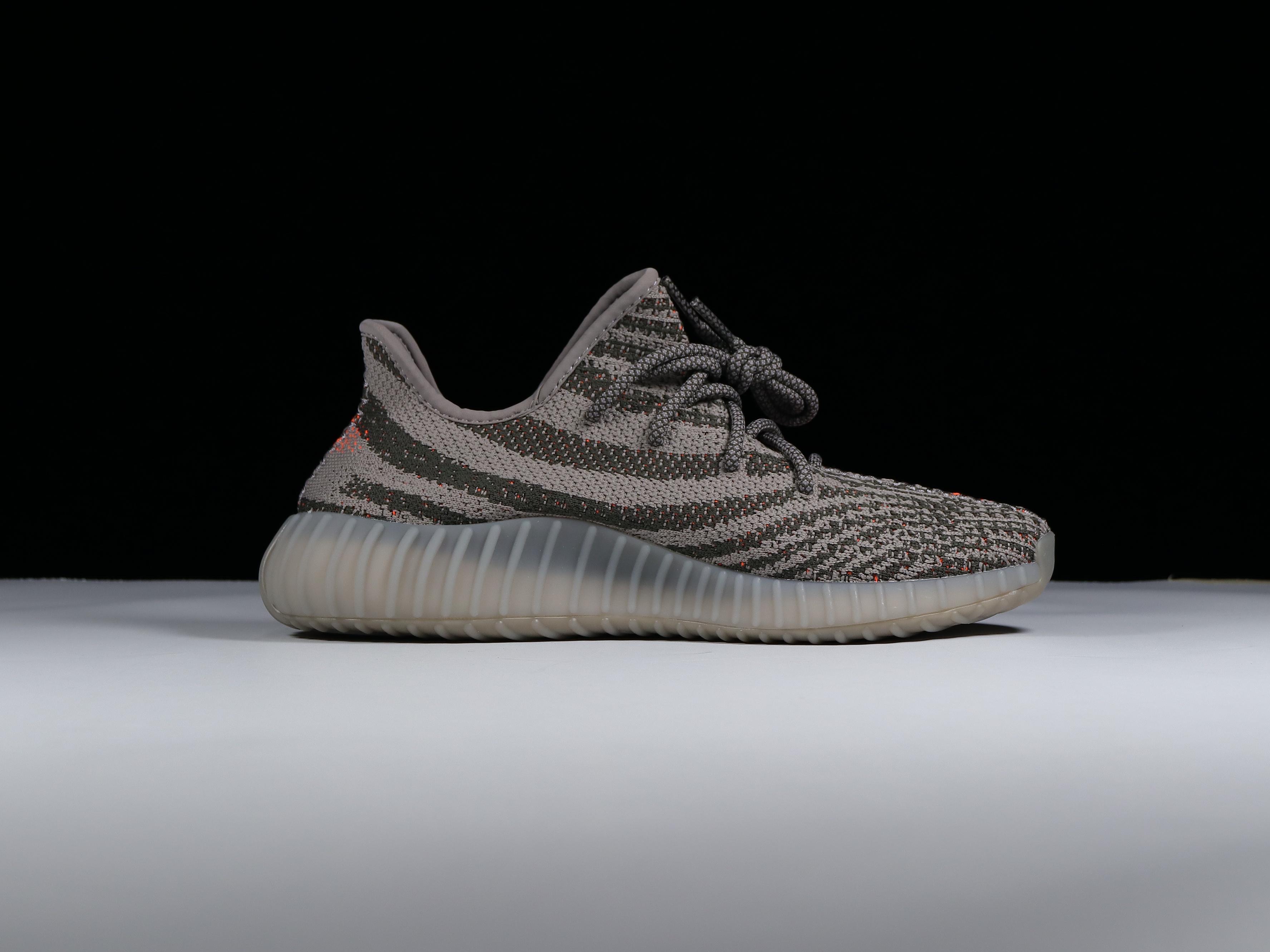 Yeezy老灰橙尺码36-48纯原-巴斯夫底-YeezyBoost350V2Beluga老灰橙BB182