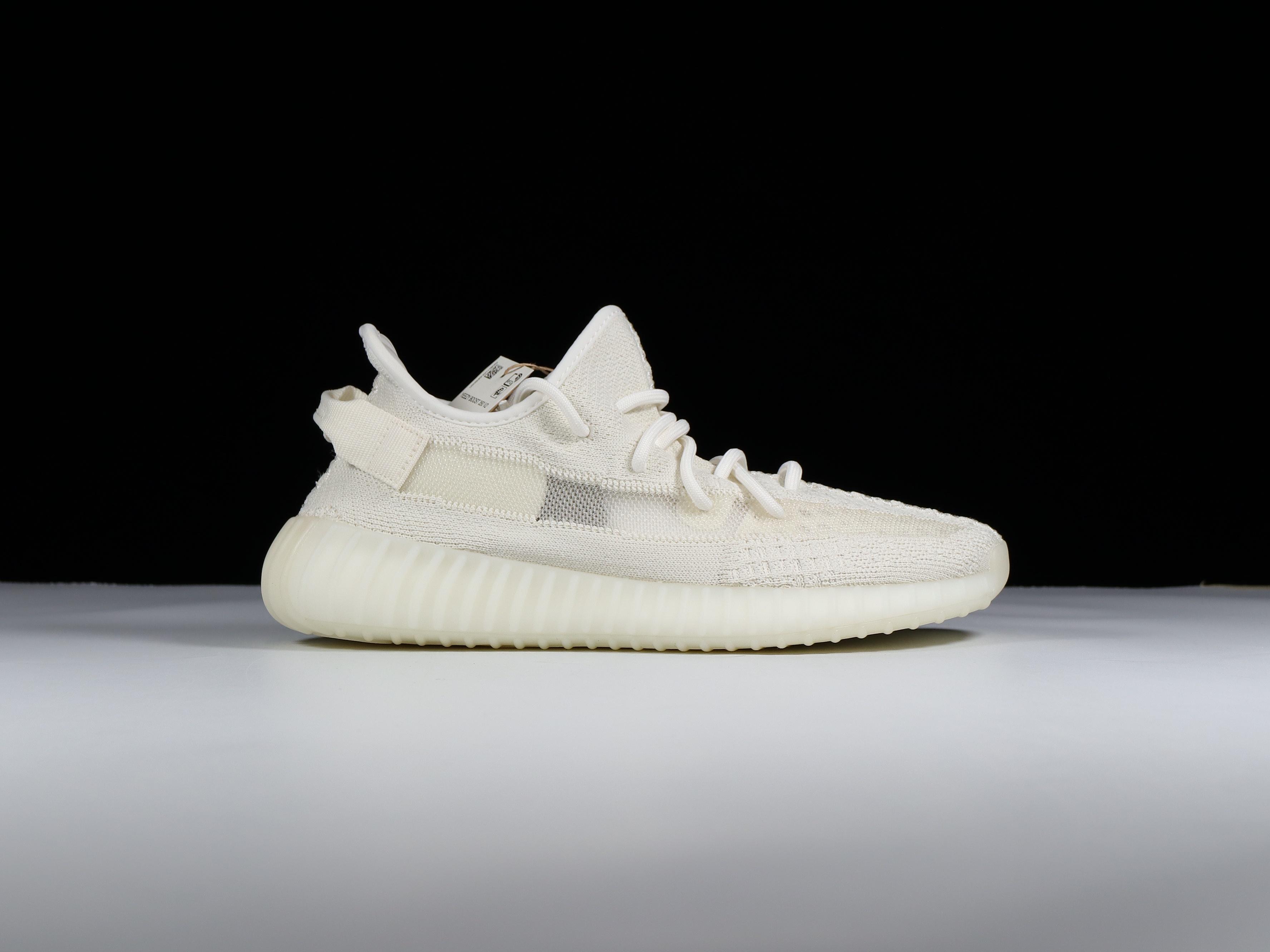 Yeezy350纯白侧透鞋码36-48纯原-巴斯夫-YeezyBoost350V2“PureOat”纯白