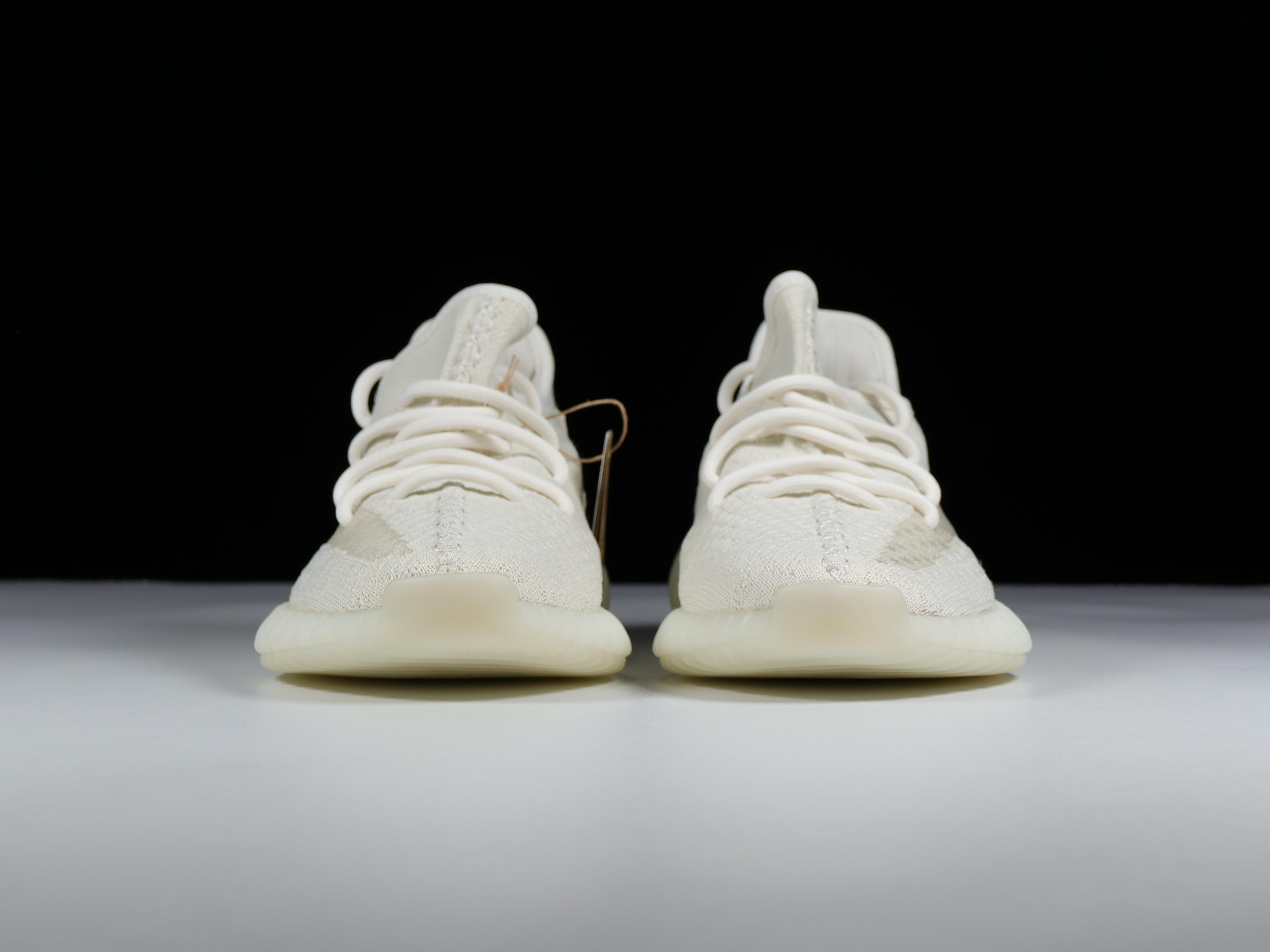 Yeezy350纯白侧透鞋码36-48纯原-巴斯夫-YeezyBoost350V2“PureOat”纯白