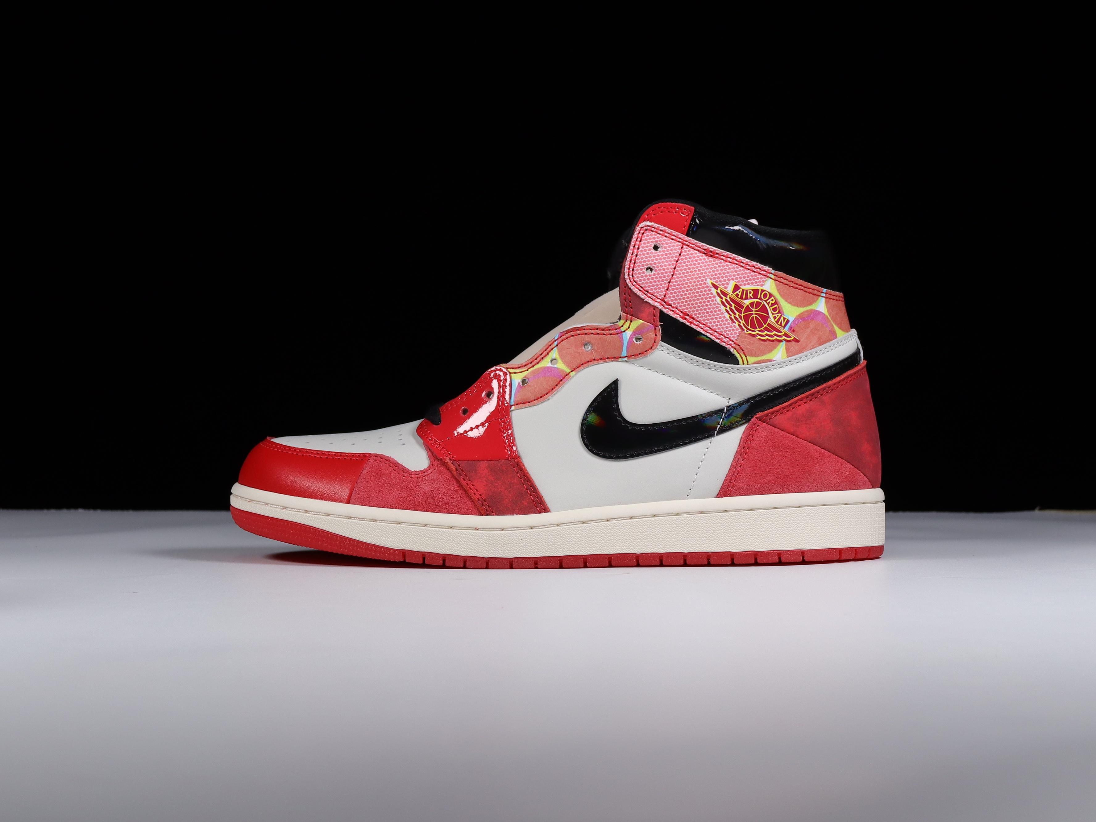 AJ1蜘蛛侠2.0红粉黑尺码40-47.5总裁R版出品-AirJordan1RetroHighOG“Ne