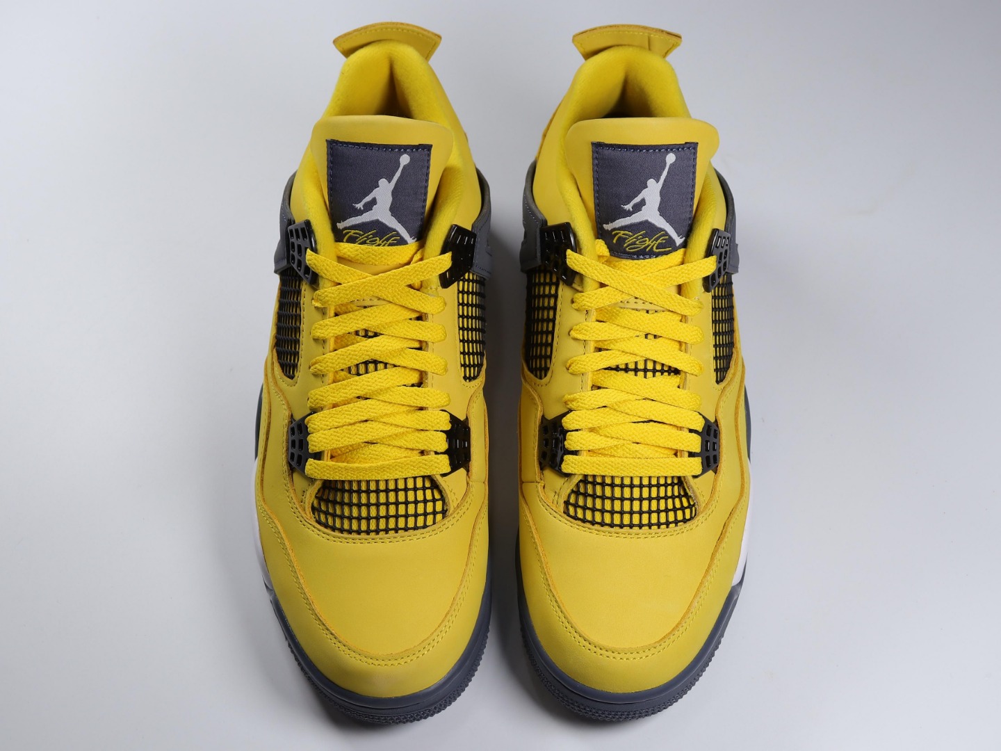 AJ4电母尺码40.5-47.5总裁R出品-AirJordan4“Lightning”AJ4电母黄麂皮C