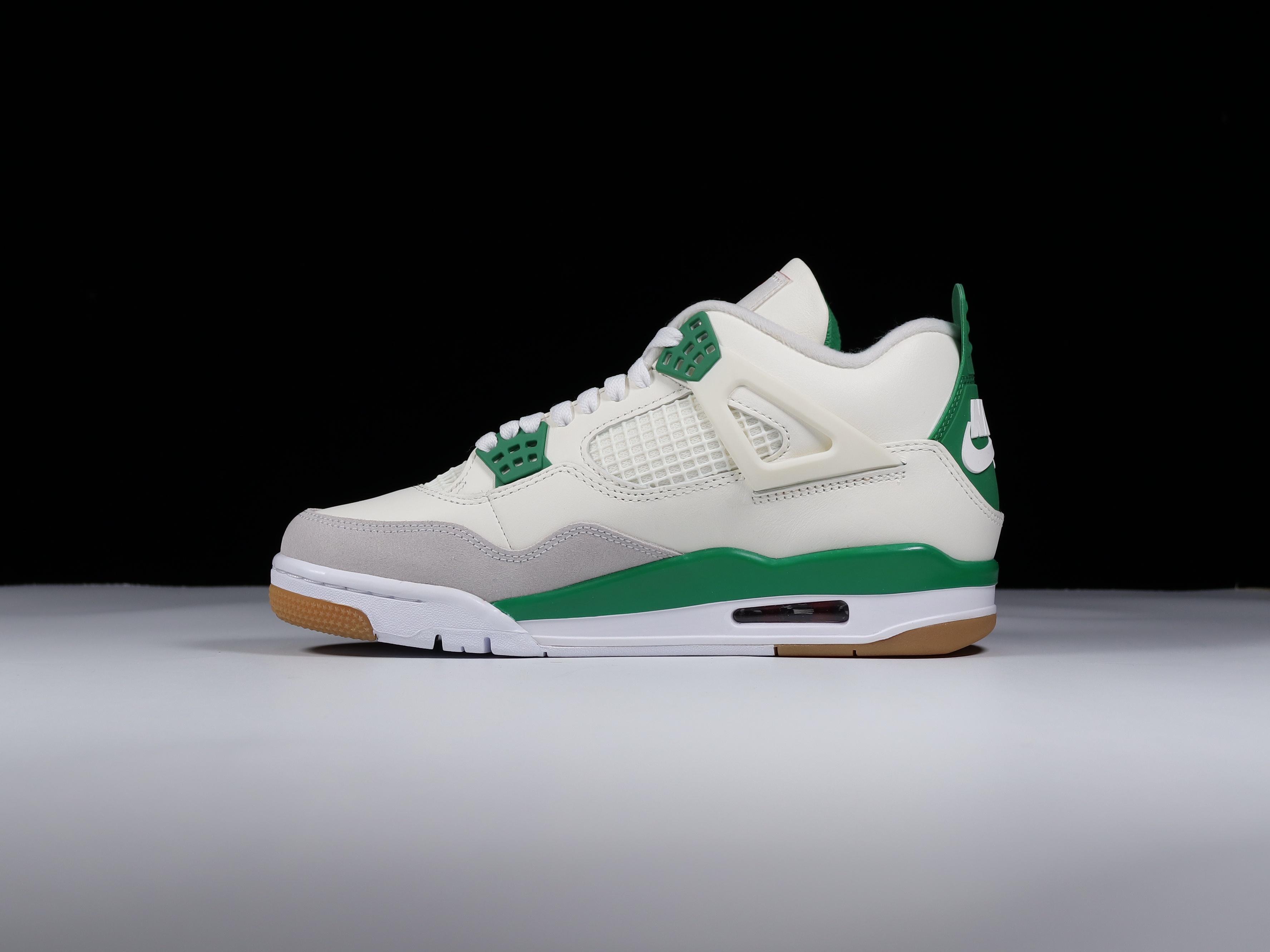 AJ4SB联名白绿尺码40.5-47.5纯原出品-SBxAirJordan4“PineGreen”AJS