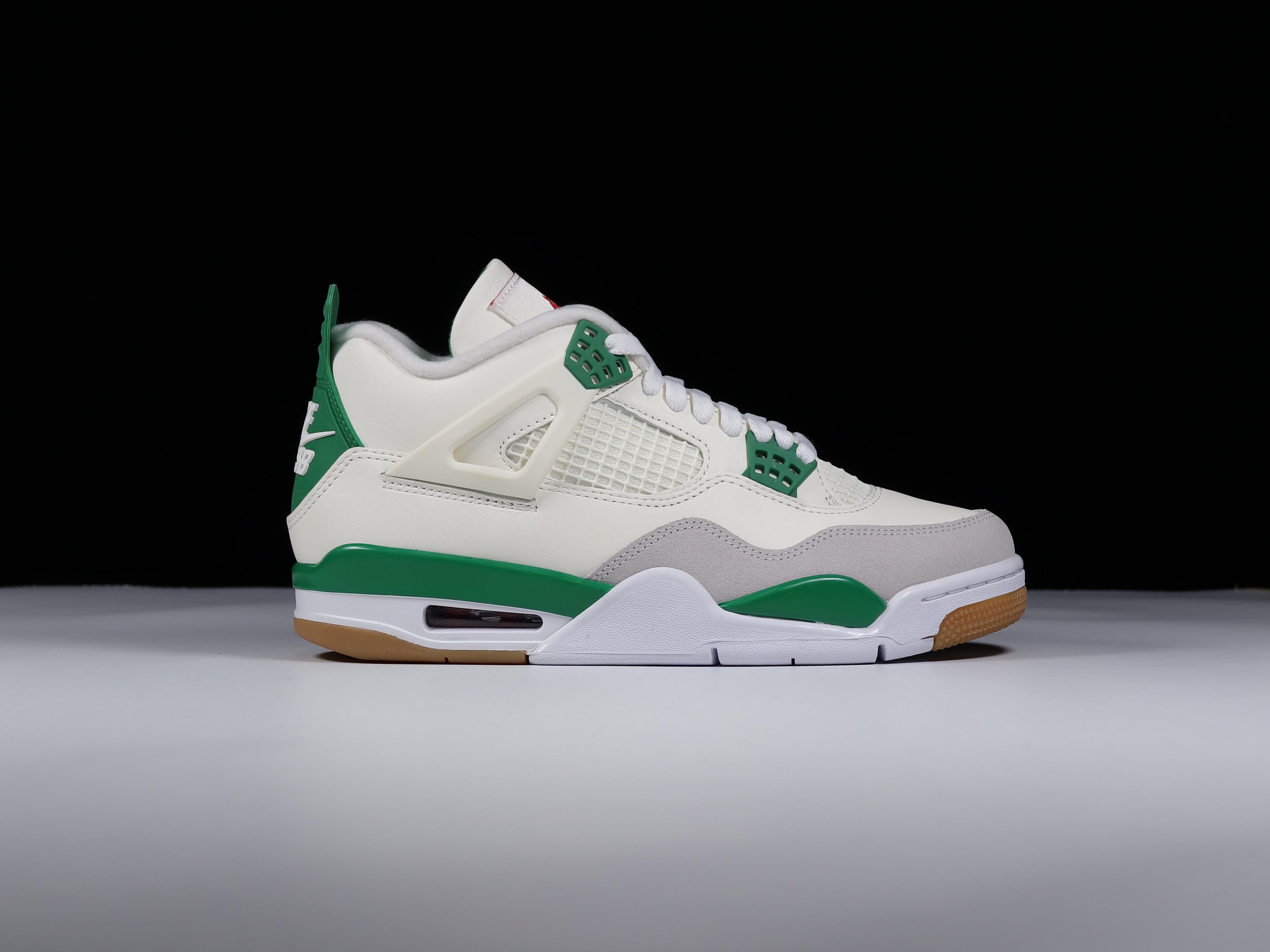 AJ4SB联名白绿尺码40.5-47.5纯原出品-SBxAirJordan4“PineGreen”AJS