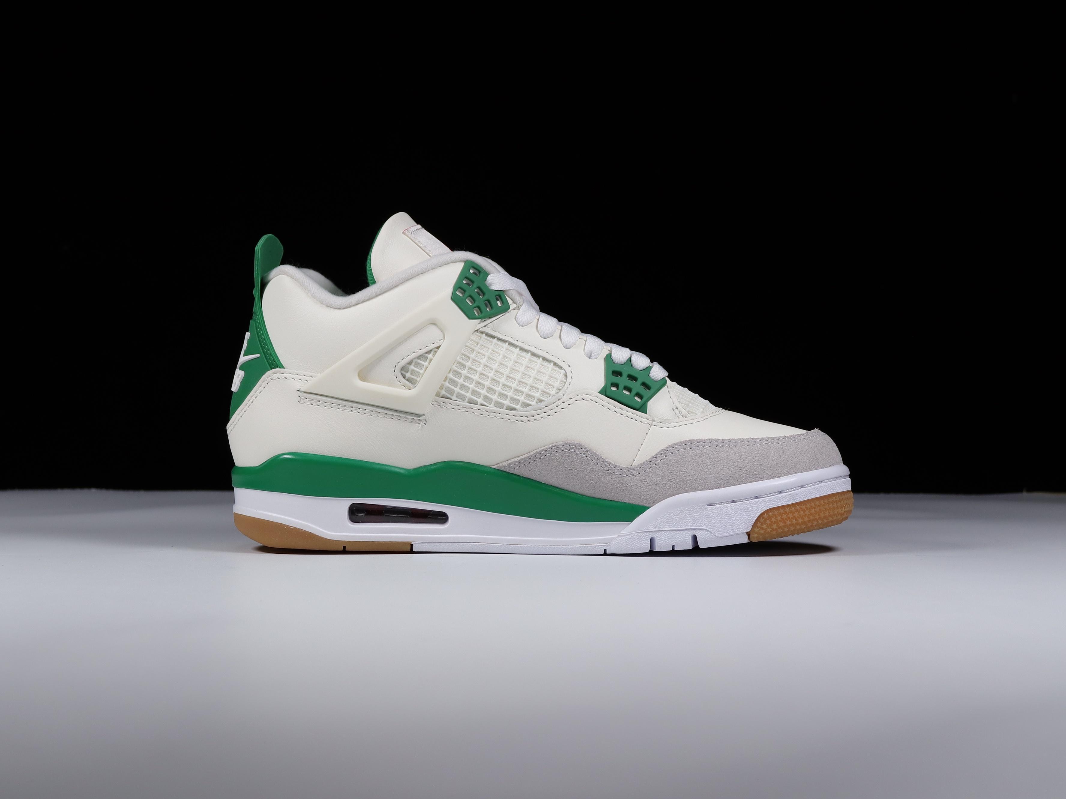 AJ4SB联名白绿尺码40.5-47.5纯原出品-SBxAirJordan4“PineGreen”AJS