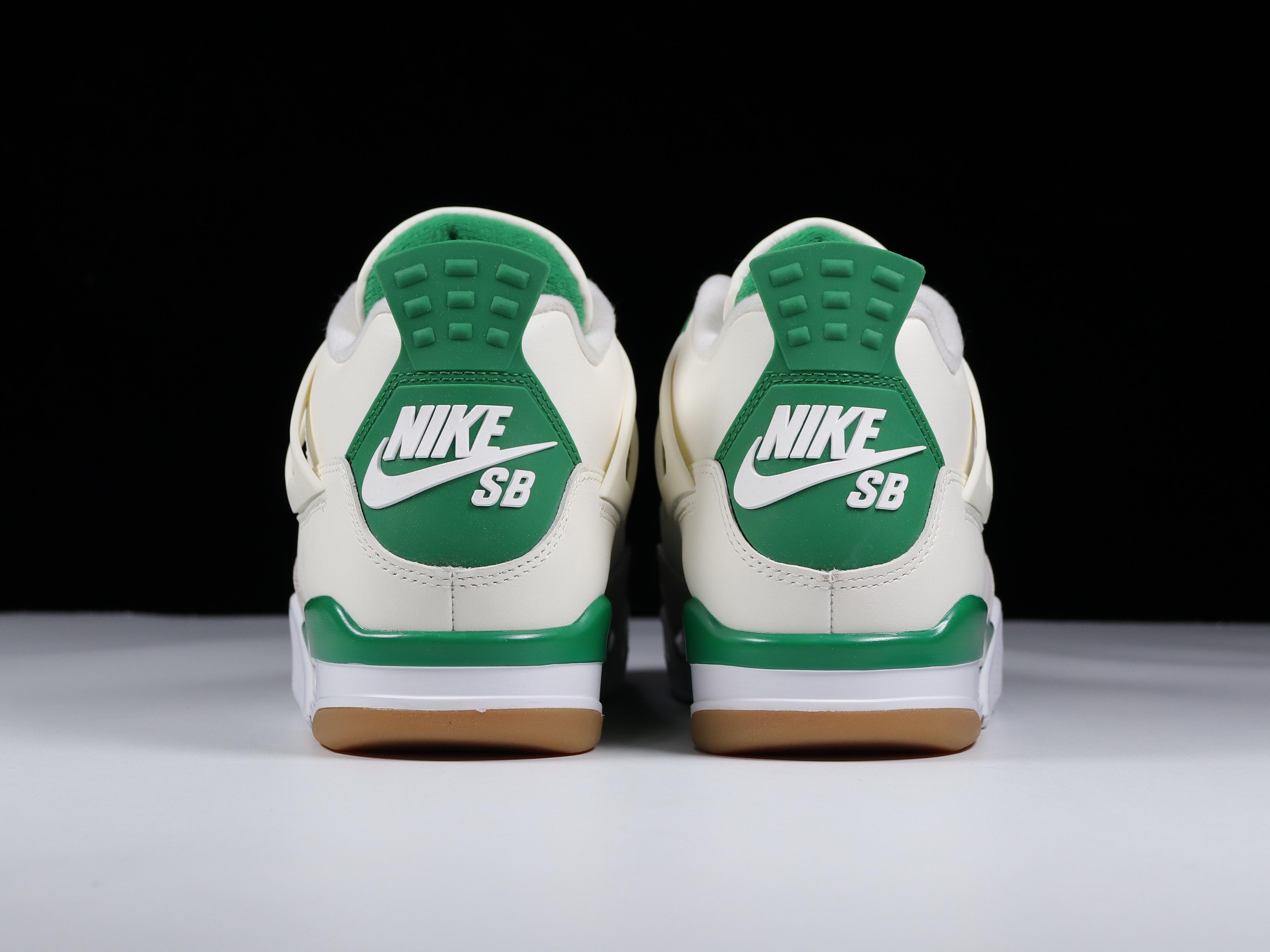 AJ4SB联名白绿尺码40.5-47.5纯原出品-SBxAirJordan4“PineGreen”AJS