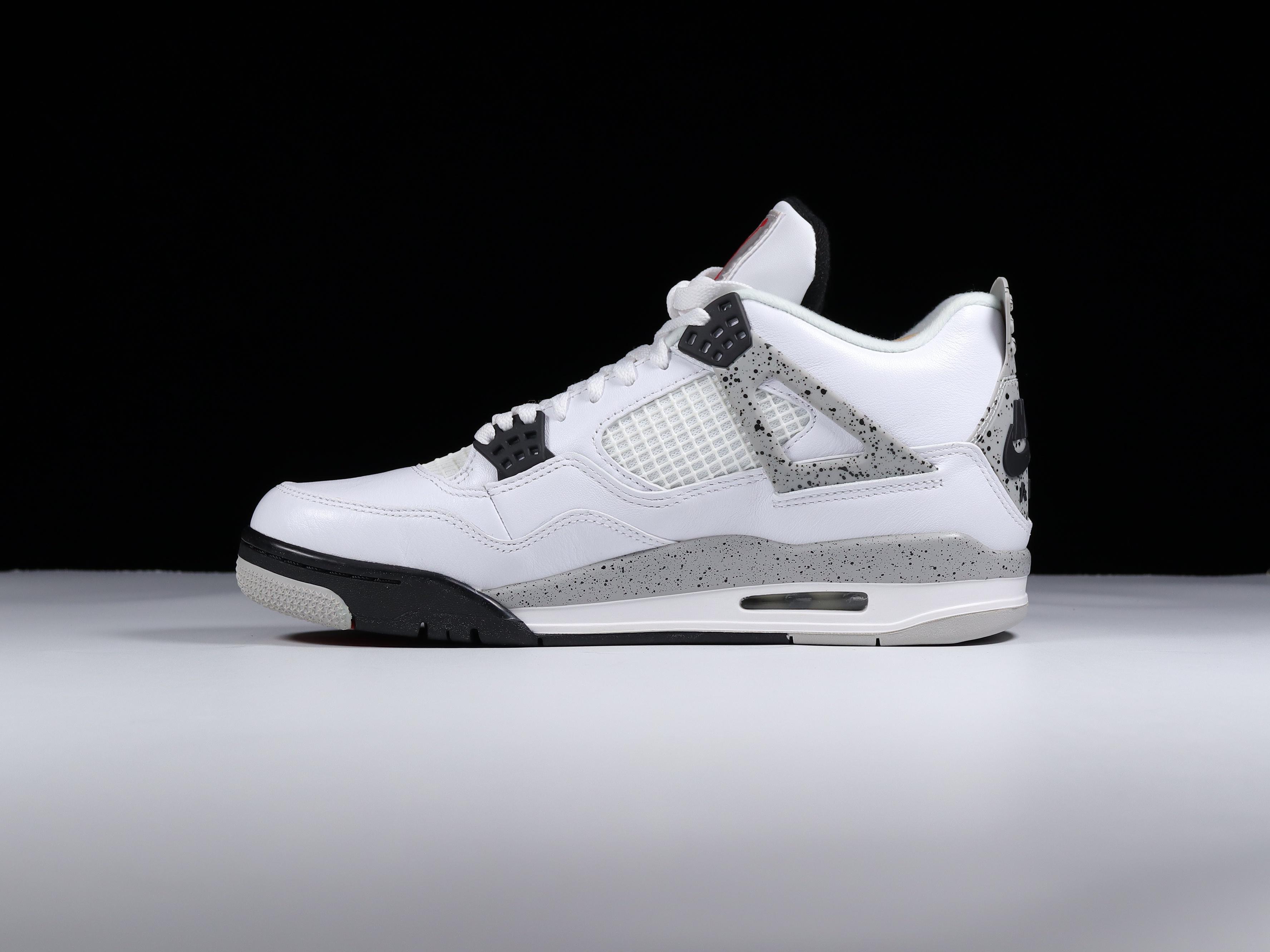 AJ4白水泥尺码:40.5-47.5纯原版-AirJordan4WhiteCementAJ4乔4白水泥白