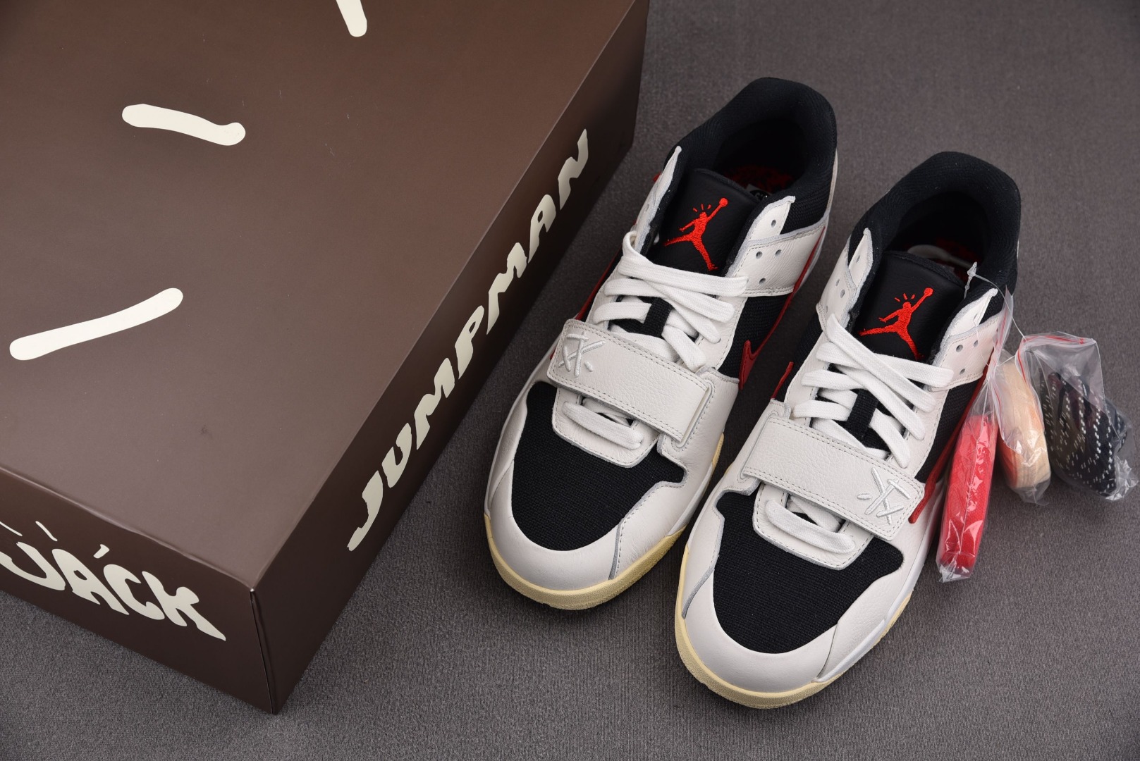 AJLow倒钩尺码:40-47.5纯原出品-TravisScottxJordanJumpmanJackT