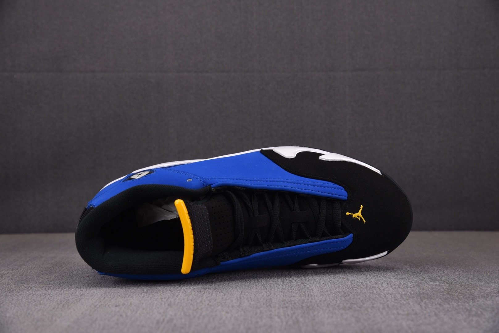 AJ14黑蓝尺码:40-47.5纯原-AirJordan14Retro“Laney”黑蓝487471-4