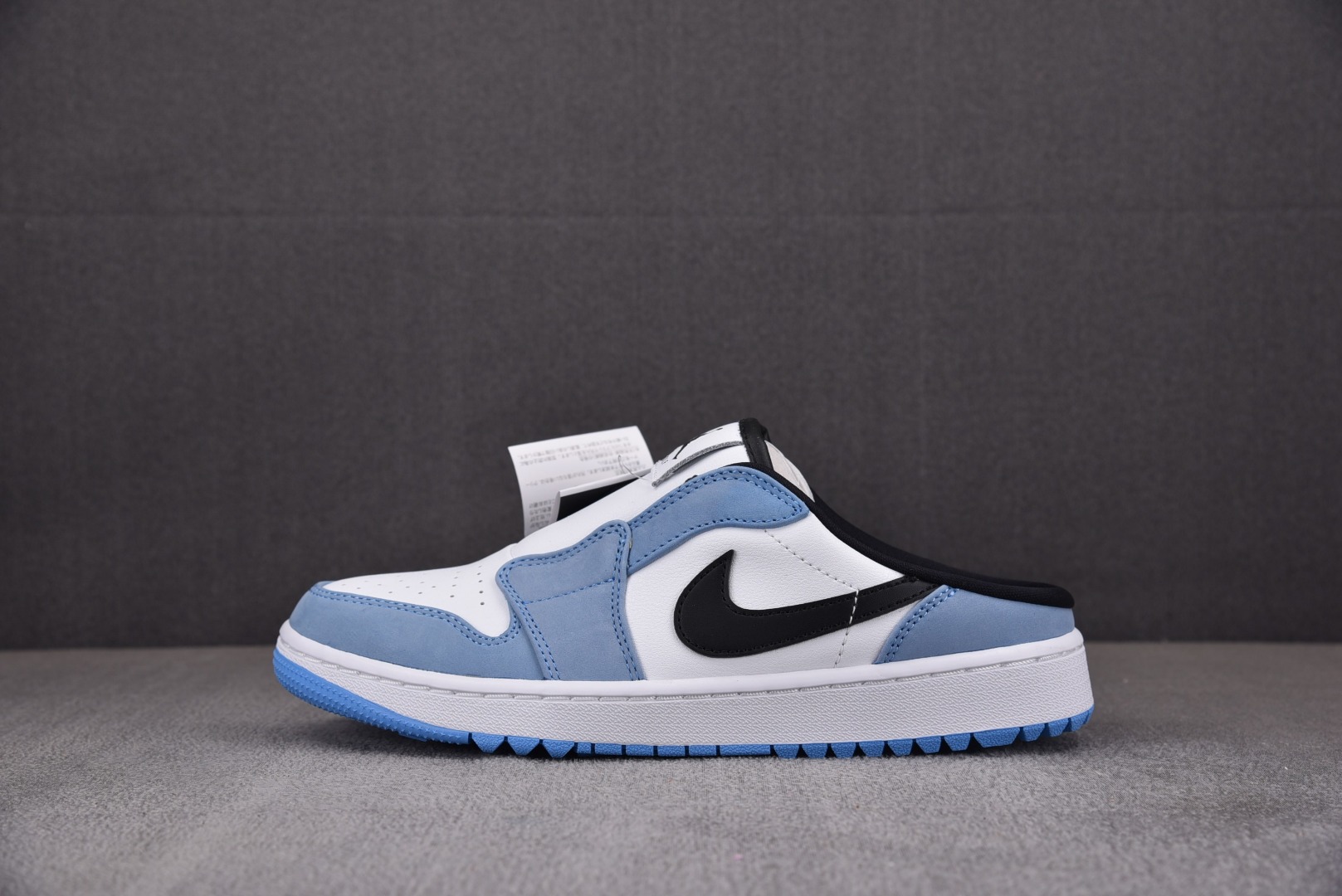 AJGOLF鞋码40-46纯原出品-AirJordan1Mule一脚蹬蓝白黑FJ1214-400YZ01