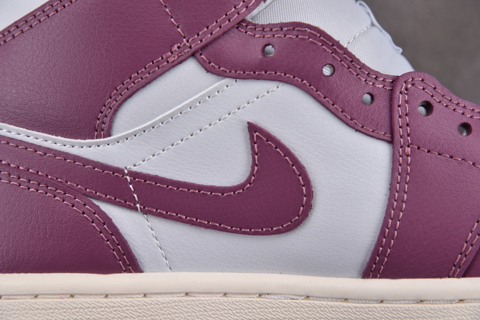 AJMid鞋码35.5-46纯原出品-WMNSAirJordan1Mid“SkyJMauve”白紫红BQ