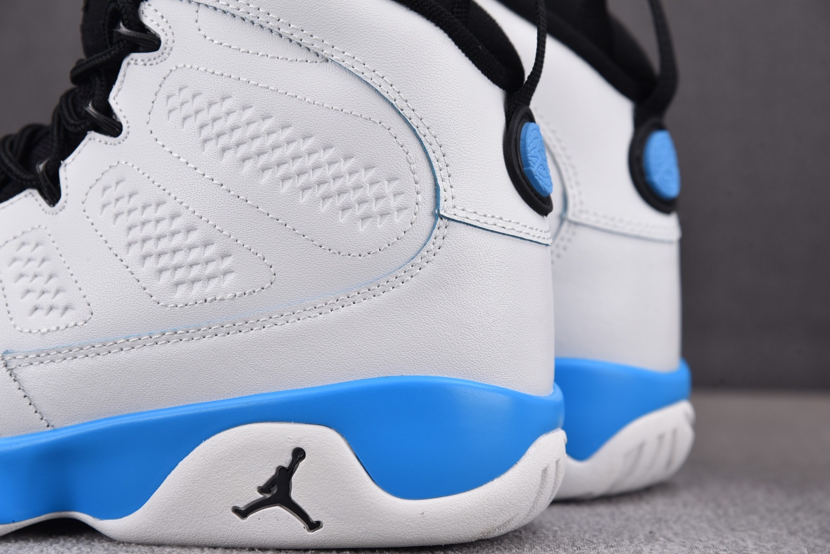 AJ9黑白蓝鞋码40-47.5纯原出品-AirJordan9“PowderBlue”黑白蓝FQ8992-