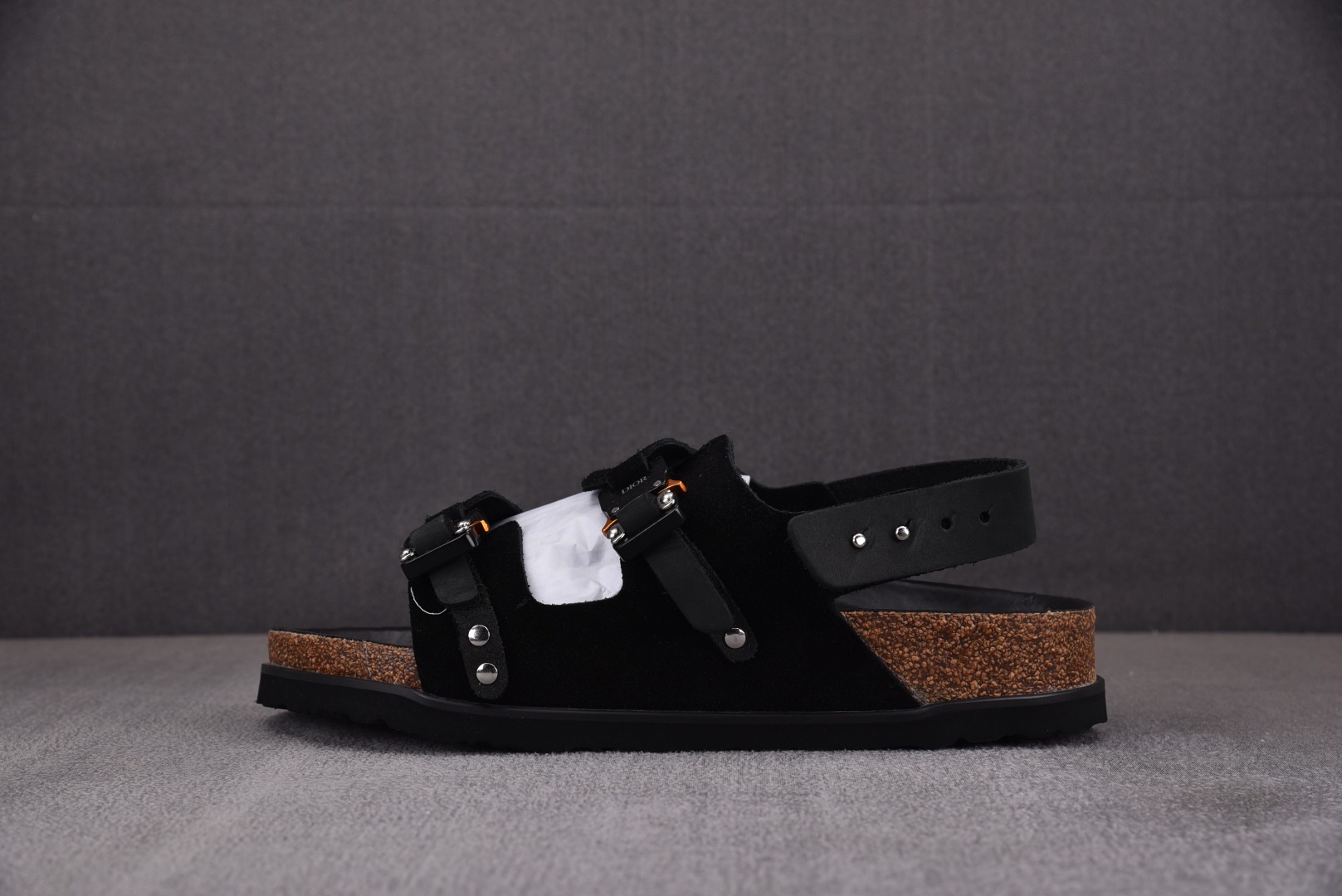 Birkenstock尺码36-45纯原出品-BrikenstockxDiorMilano一字带凉拖黑色