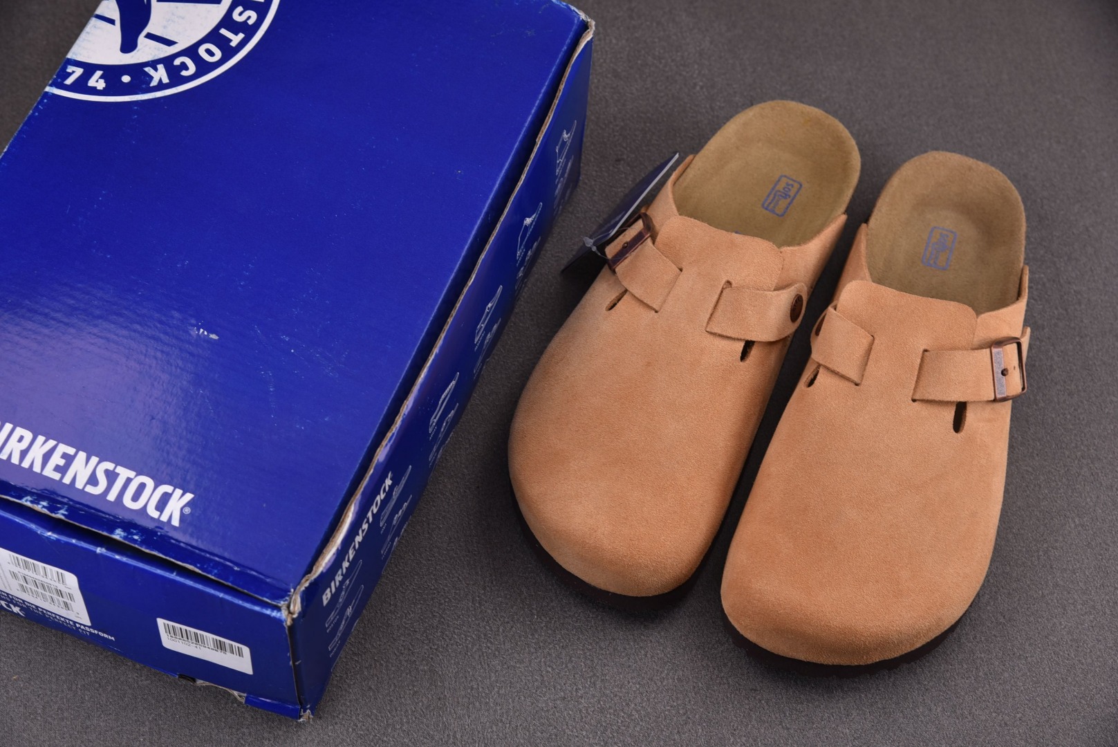 Birkenstock尺码35-45纯原出品-Brikenstock包头拖鞋红褐色YZ029