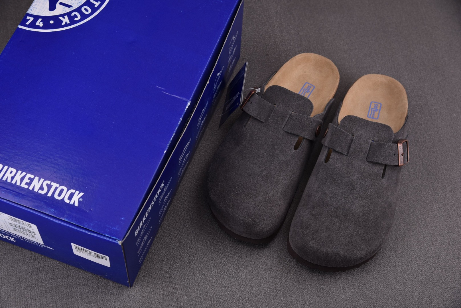 Birkenstock尺码35-45纯原出品-Brikenstock包头拖鞋深灰色YZ029