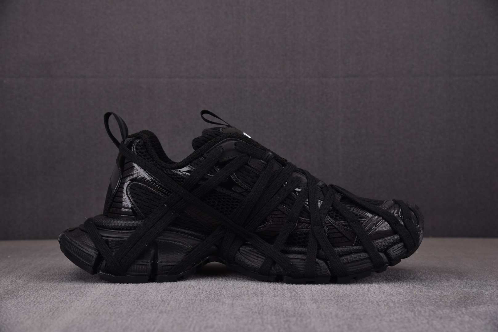 巴黎尺码35-46纯原出品-Balenciaga3XL绑带黑色YZ001