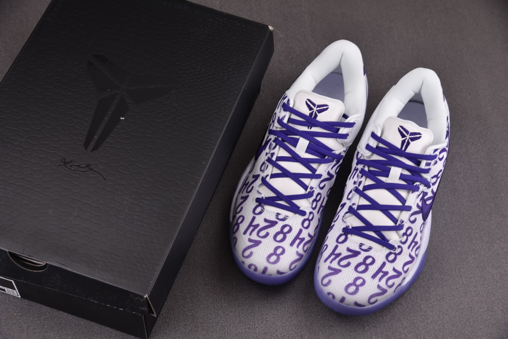 科比尺码:40-48.5建议拿大0.5纯原S2版-Kobe8Protro“CourtPurple”白紫数