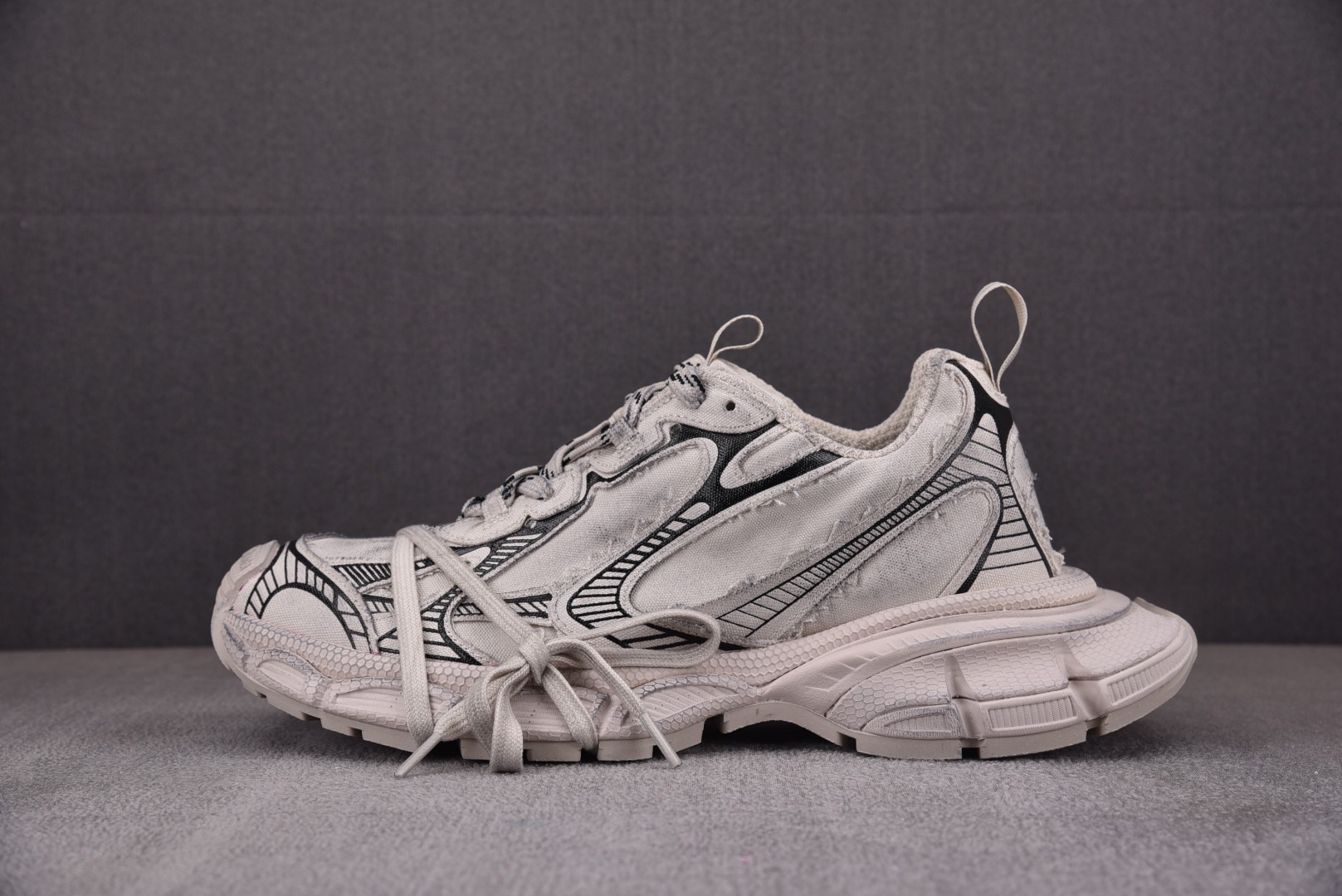 巴黎3XL尺码35-46偏大1码纯原出品-Balenciaga3XL帆布10代米色YZ018-5