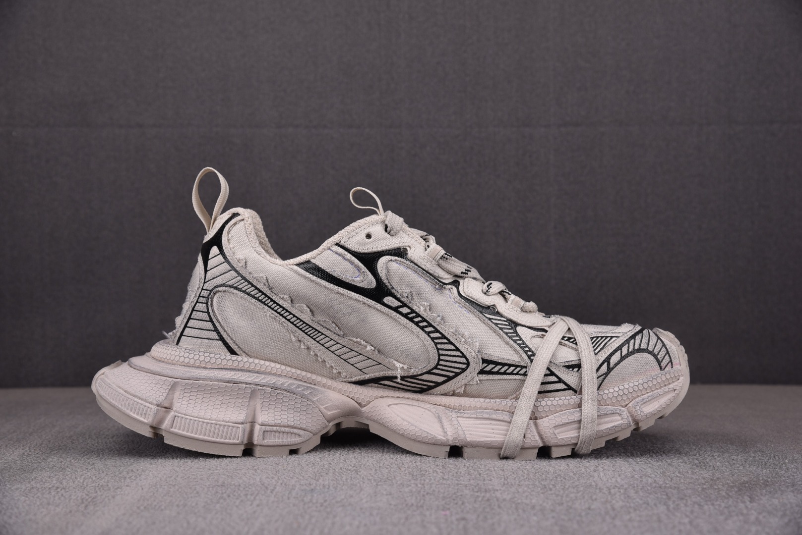 巴黎3XL尺码35-46偏大1码纯原出品-Balenciaga3XL帆布10代米色YZ018-5