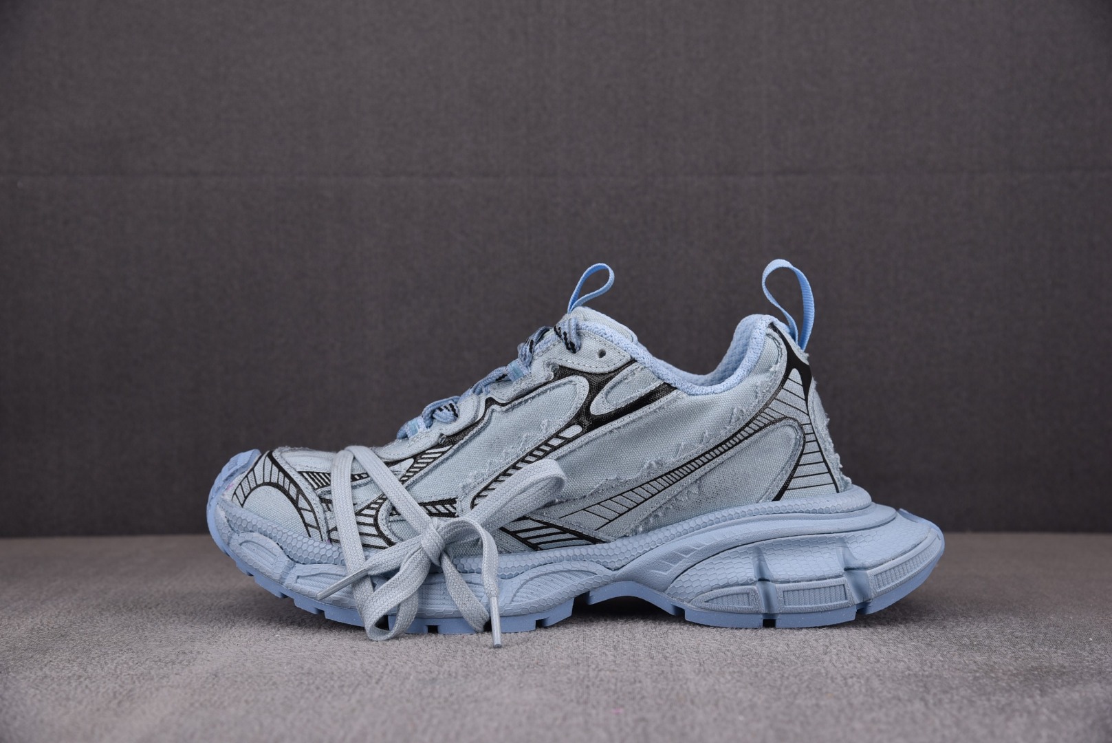 巴黎3XL尺码35-46偏大1码纯原出品-Balenciaga3XL帆布10代浅蓝牛仔YZ018-5