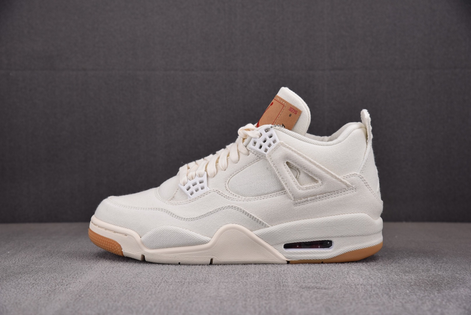 AJ4李维斯尺码:40-50.5纯原版出品-AirJordan4LevisWhiteLevisTag李维