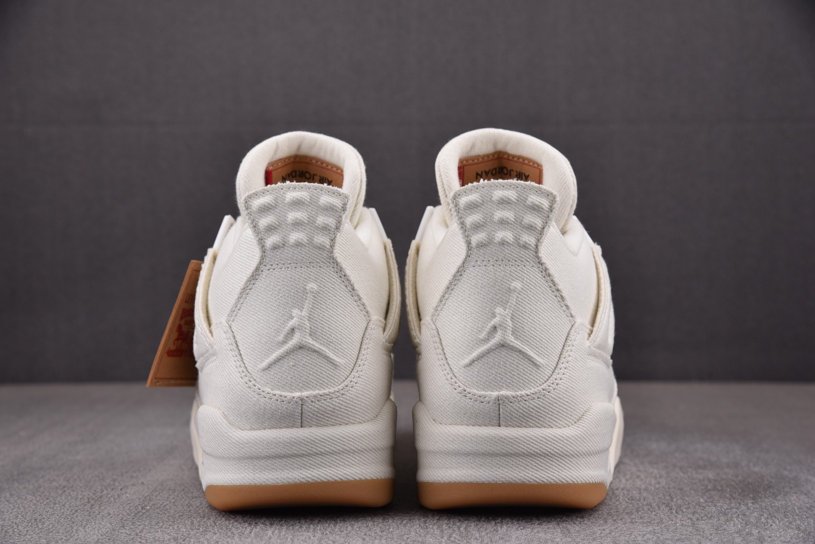 AJ4李维斯尺码:40-50.5纯原版出品-AirJordan4LevisWhiteLevisTag李维