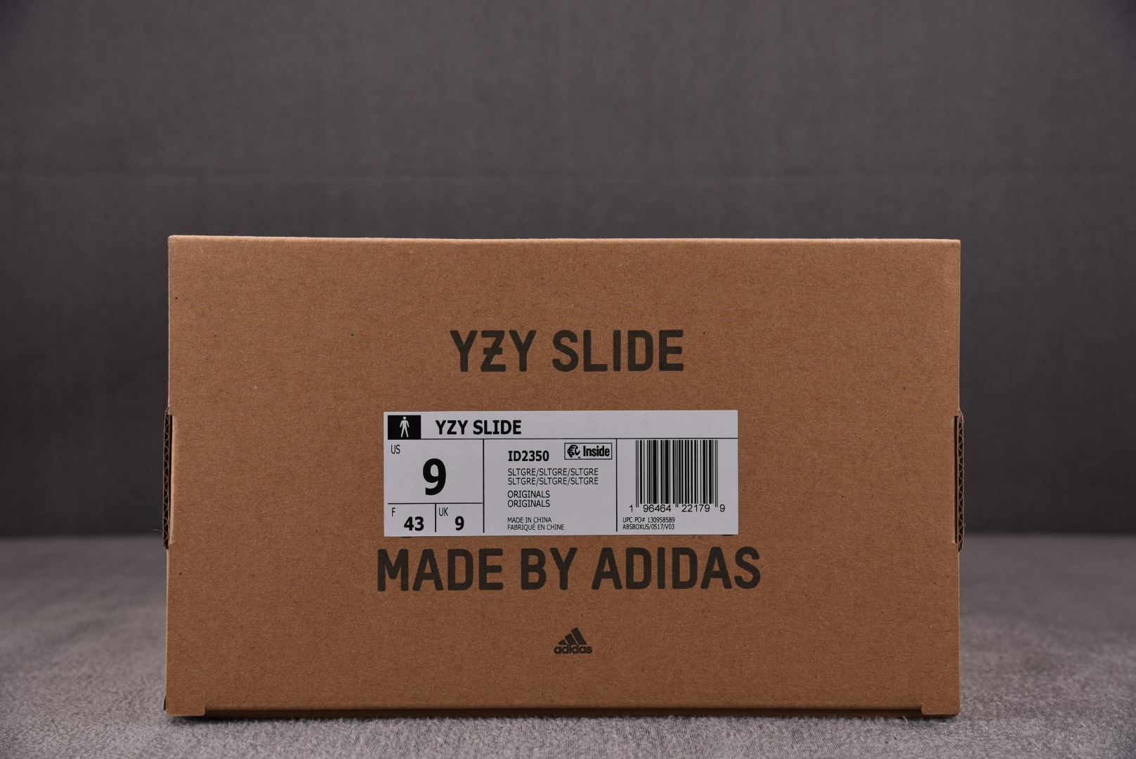 Yeezy石板灰尺码:36.5-48.5纯原版出品-YeezySlide“SlateGrey”石板灰ID